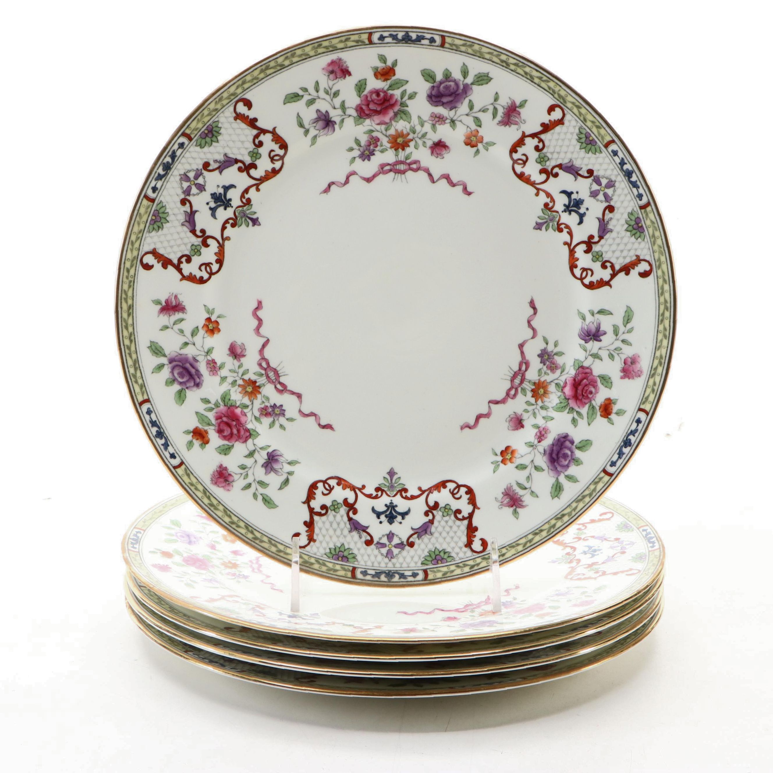 Cauldon English Ceramic Dinner Plates, Early to Mid-20th Century