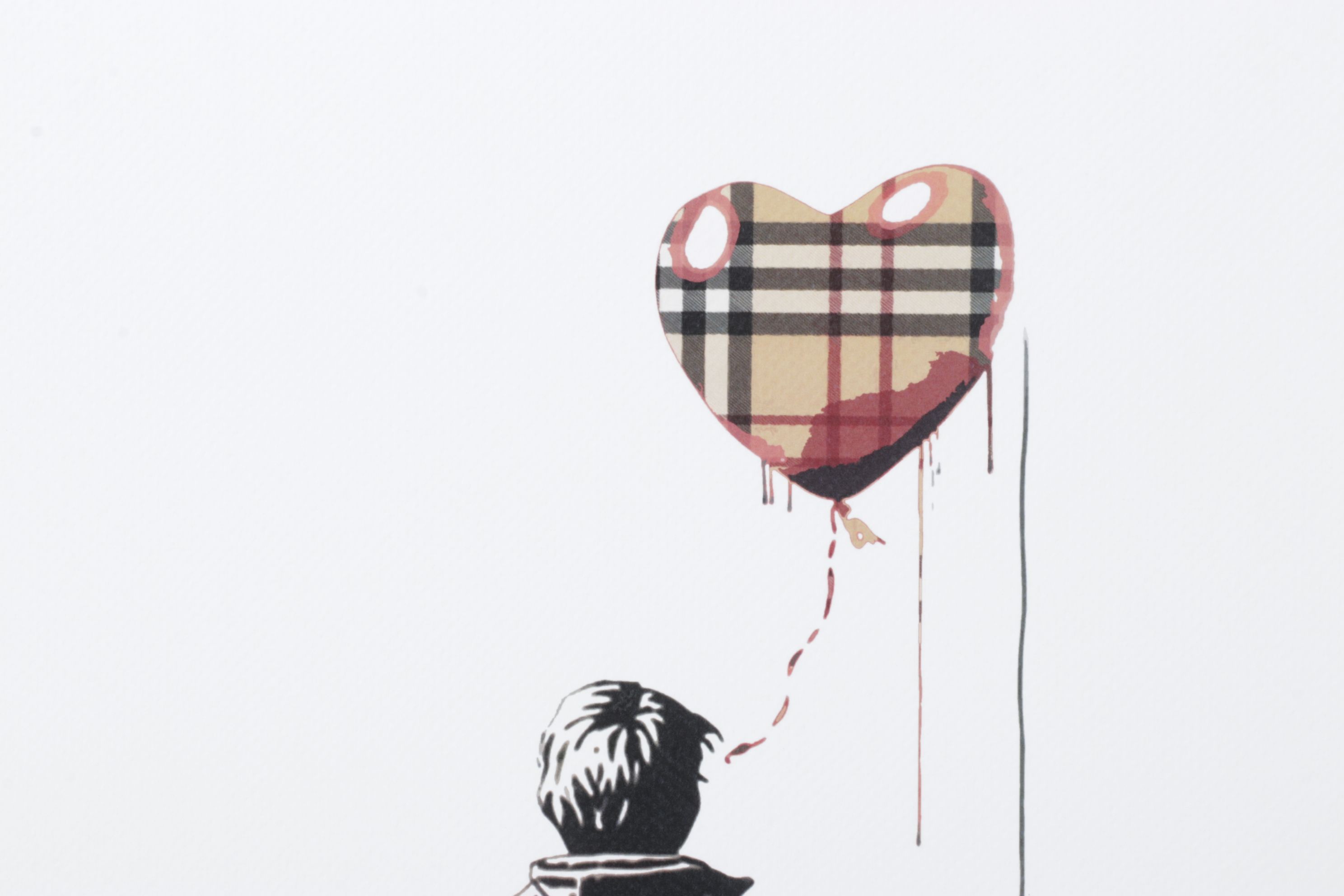 Death NYC Pop Art Digital Graphic Print Homage Burberry x Boy with Balloon, 2025