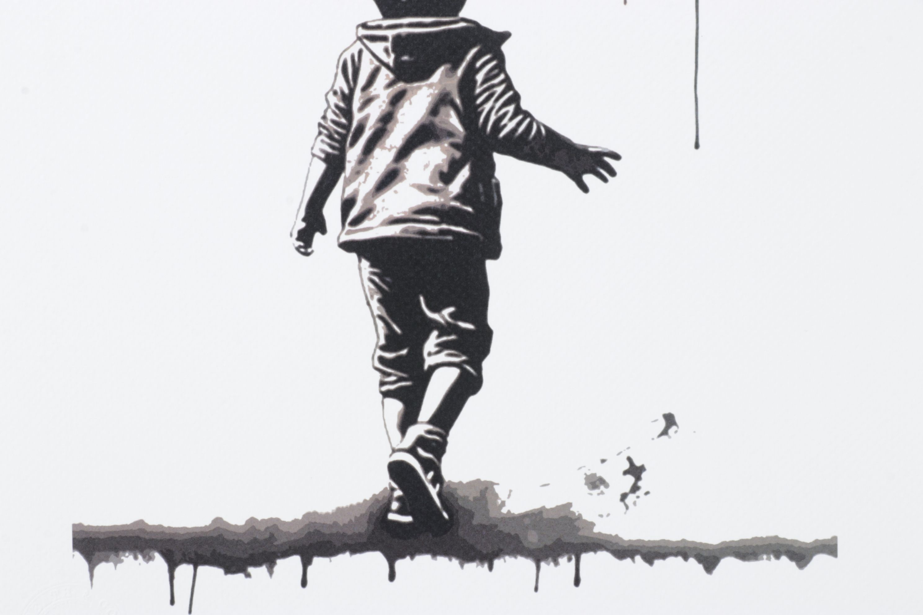 Death NYC Pop Art Digital Graphic Print Homage Burberry x Boy with Balloon, 2025