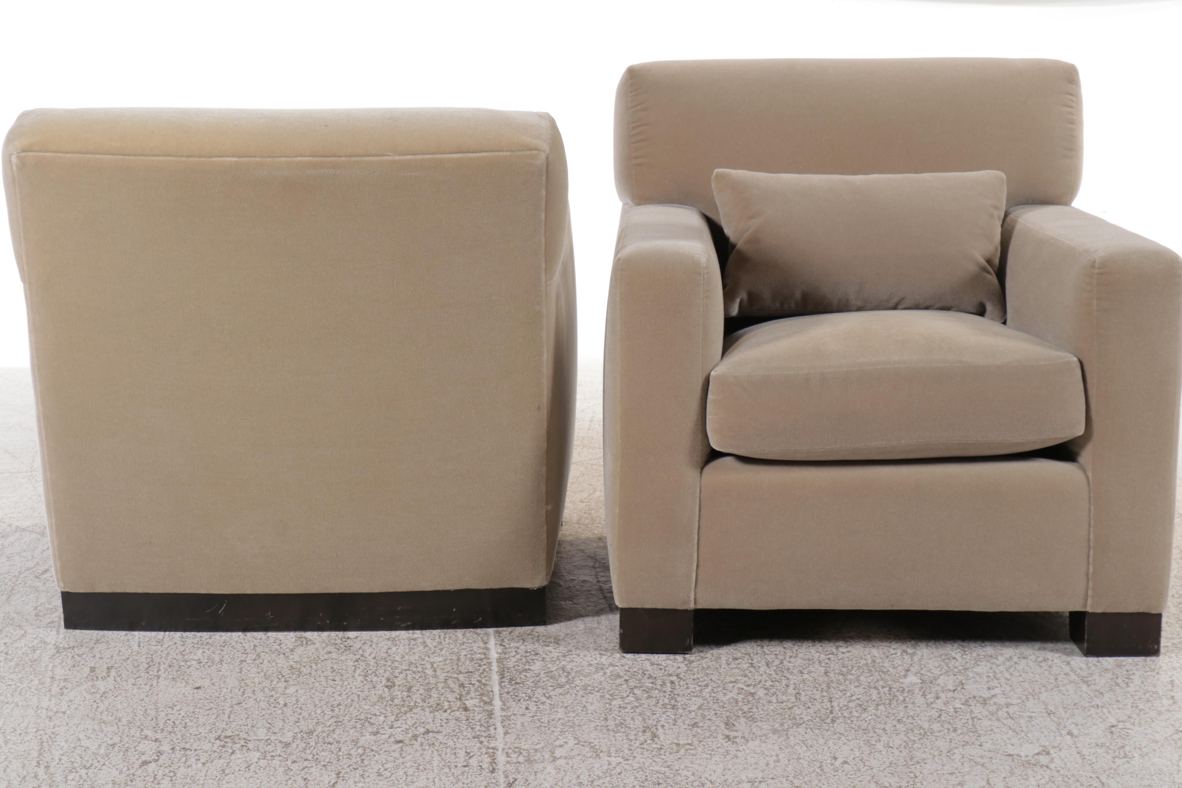 Pair of Kroll Furniture Art Deco Style Club Chairs