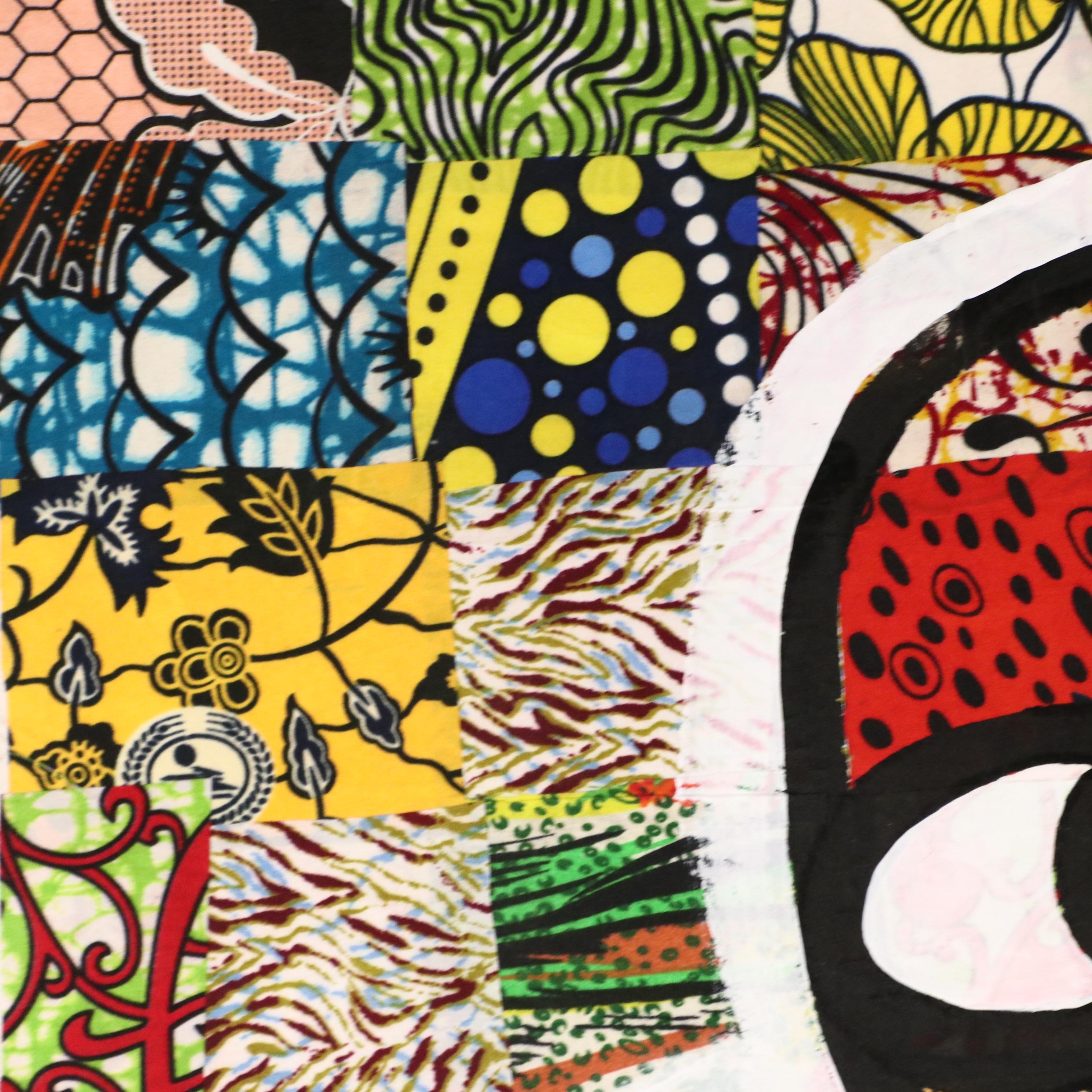 Abiola Idowu Modern Mixed Media Painting "Time is Life," 2024