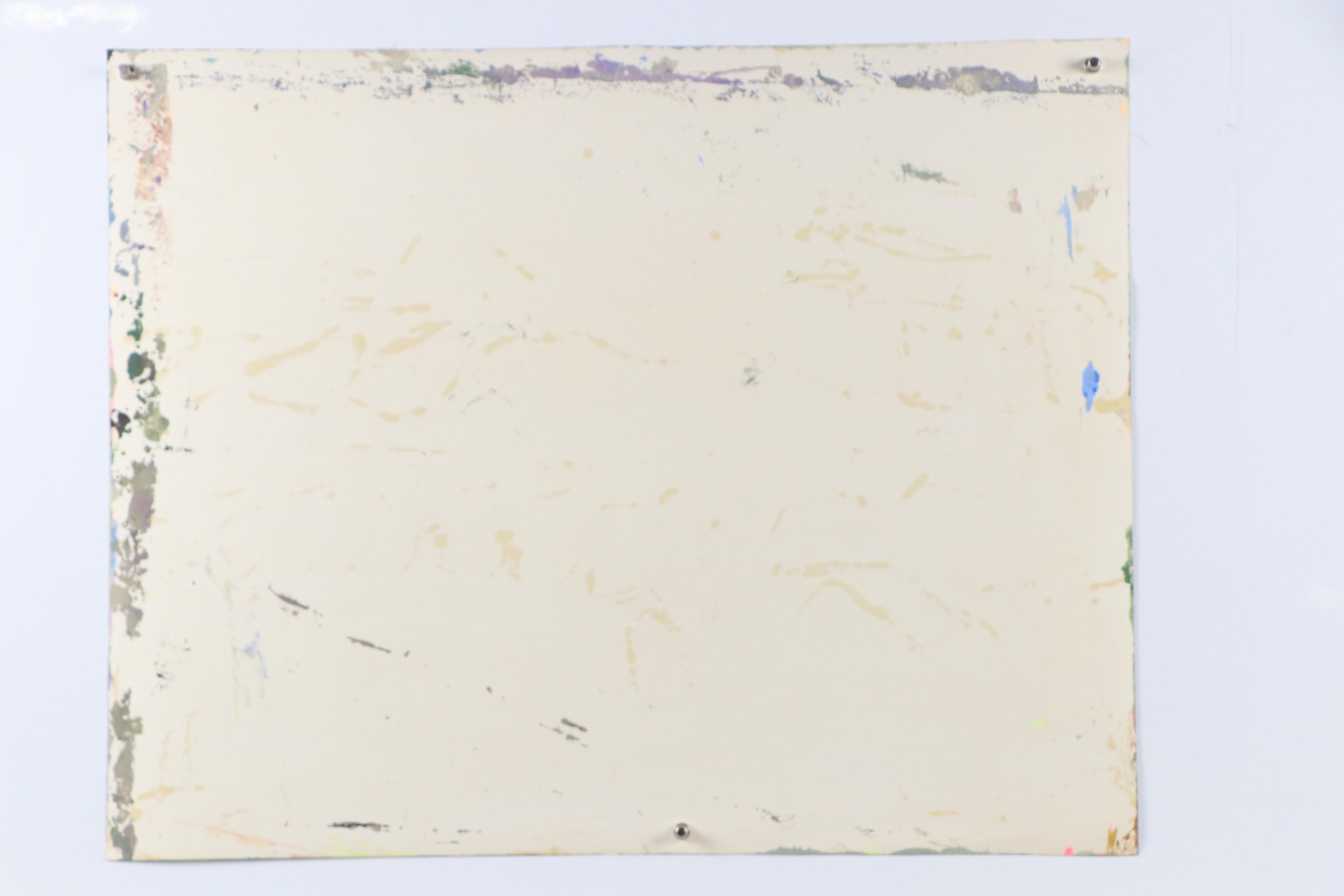 Harry Hilson Expressionist Landscape Acrylic Painting, Late 20th Century