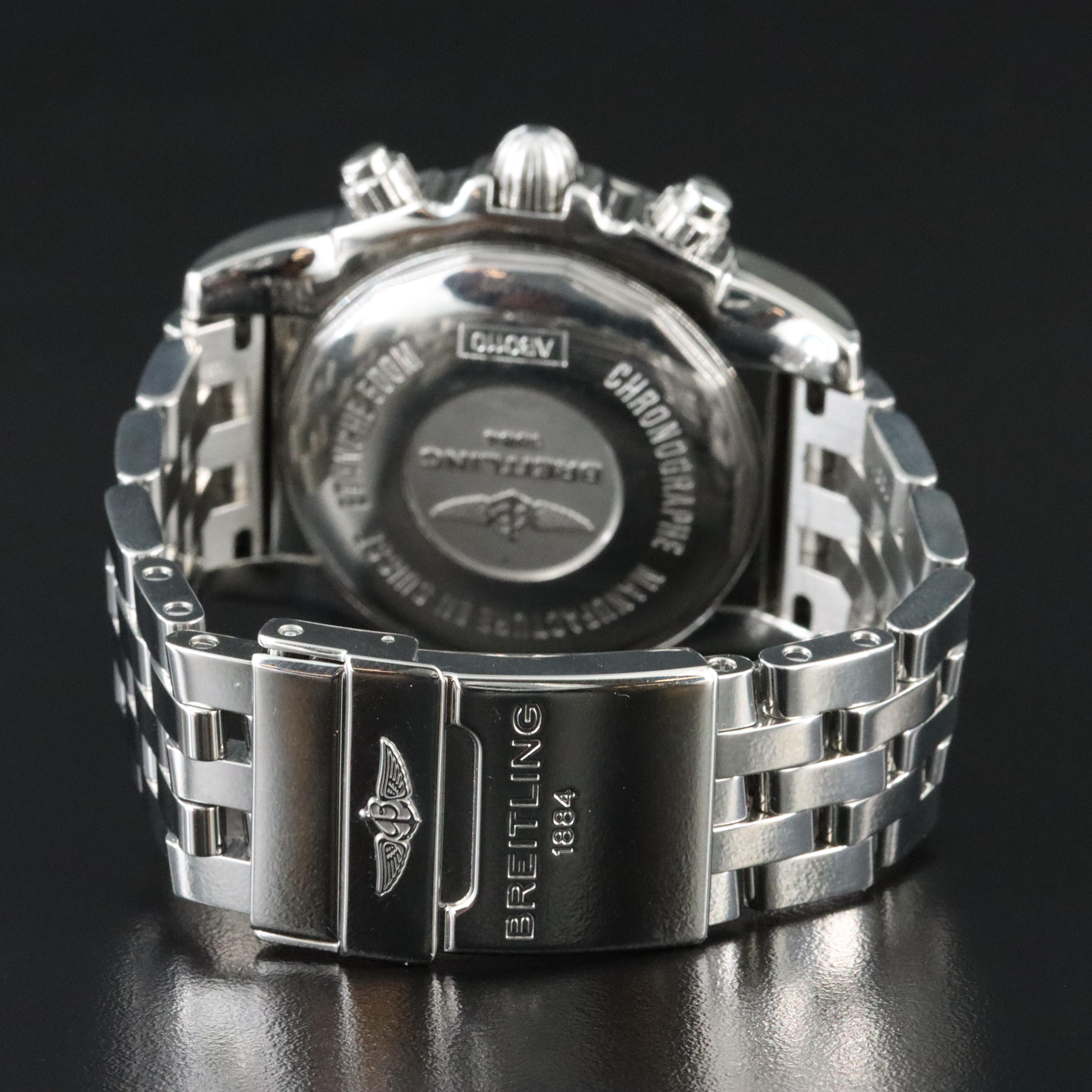 Breitling Chronomat 44 B01 Chrono White Steel Automatic Watch