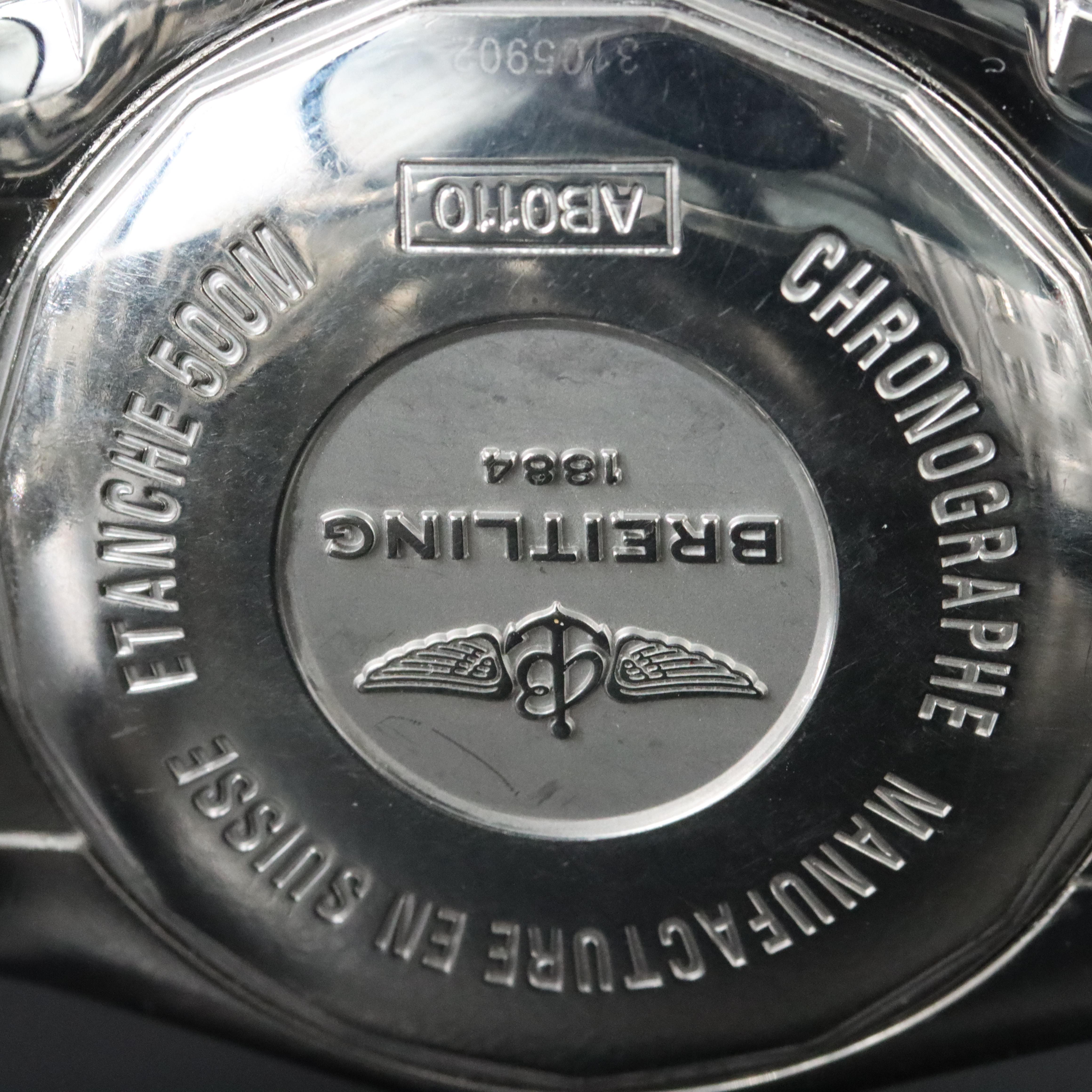 Breitling Chronomat 44 B01 Chrono White Steel Automatic Watch