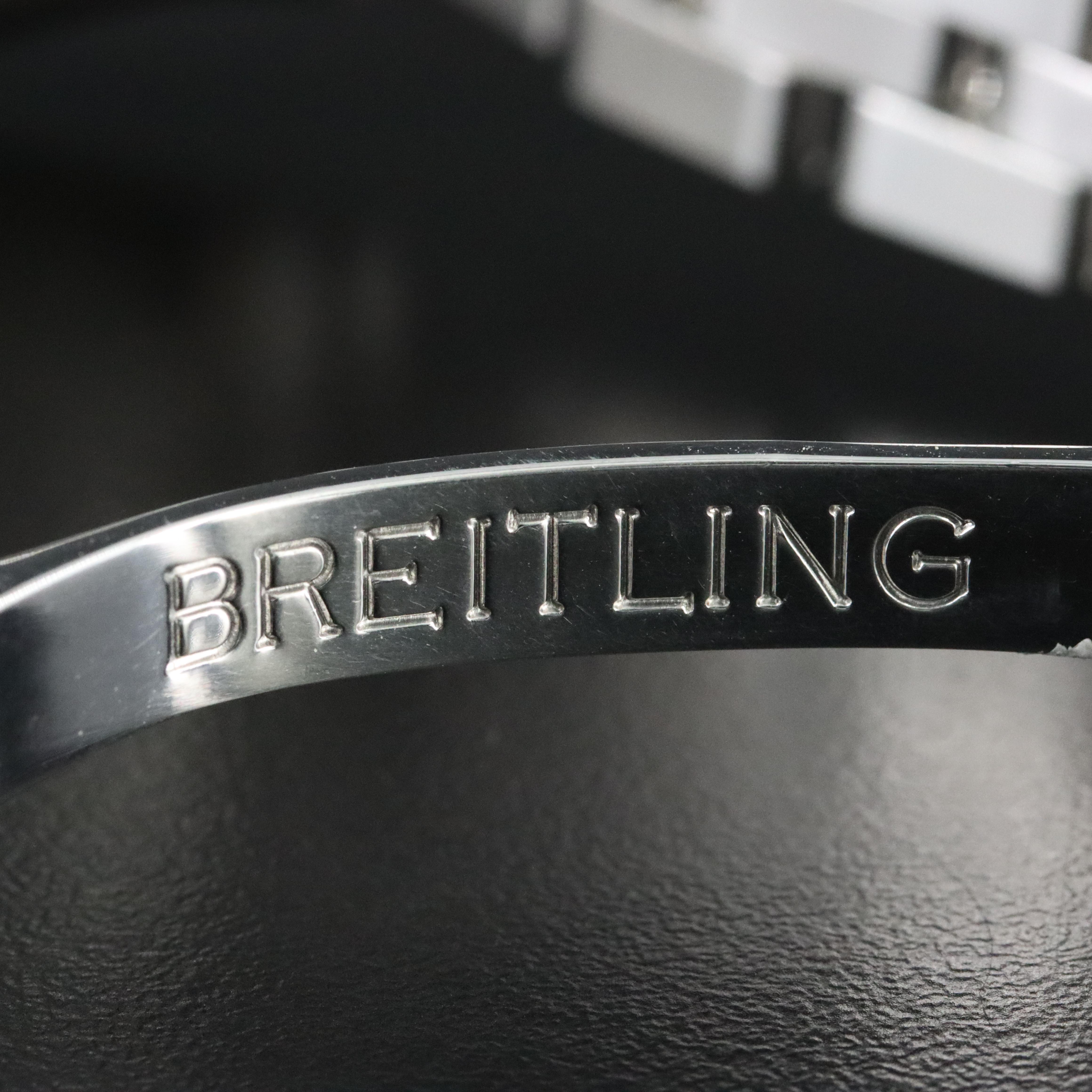 Breitling Chronomat 44 B01 Chrono White Steel Automatic Watch