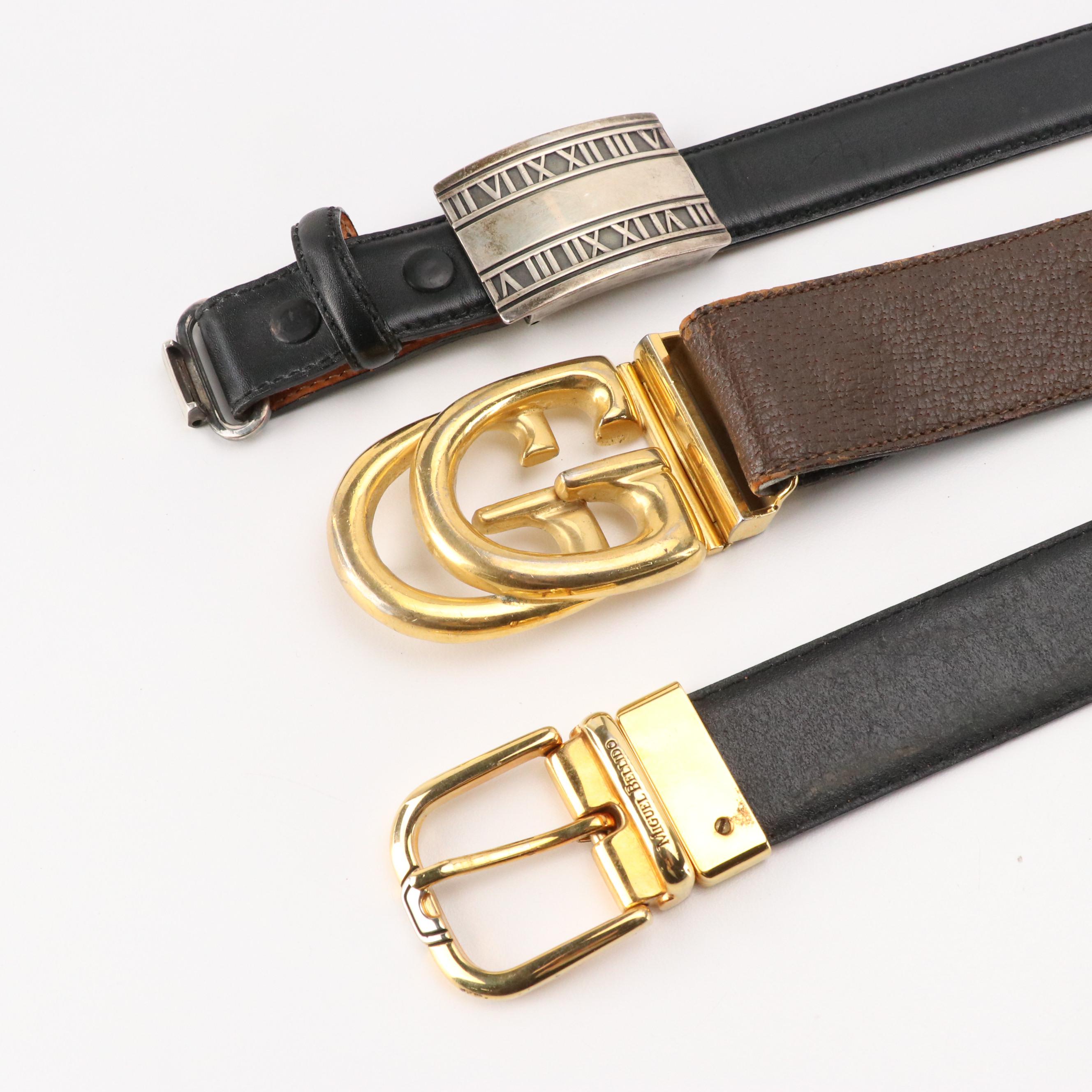 Gucci, Tiffany & Co., Louis Féraud, and More Vintage Leather Belts