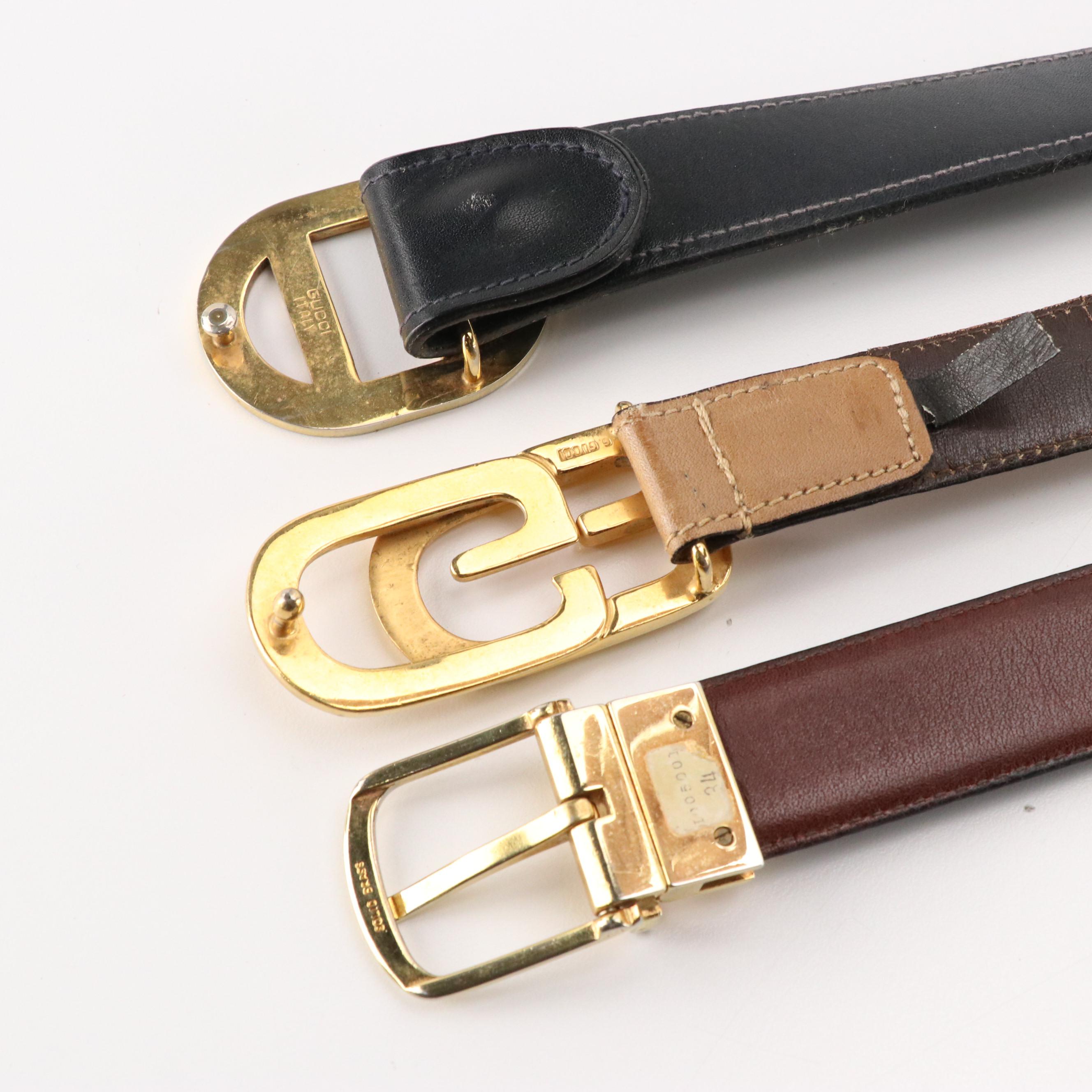 Gucci, Tiffany & Co., Louis Féraud, and More Vintage Leather Belts
