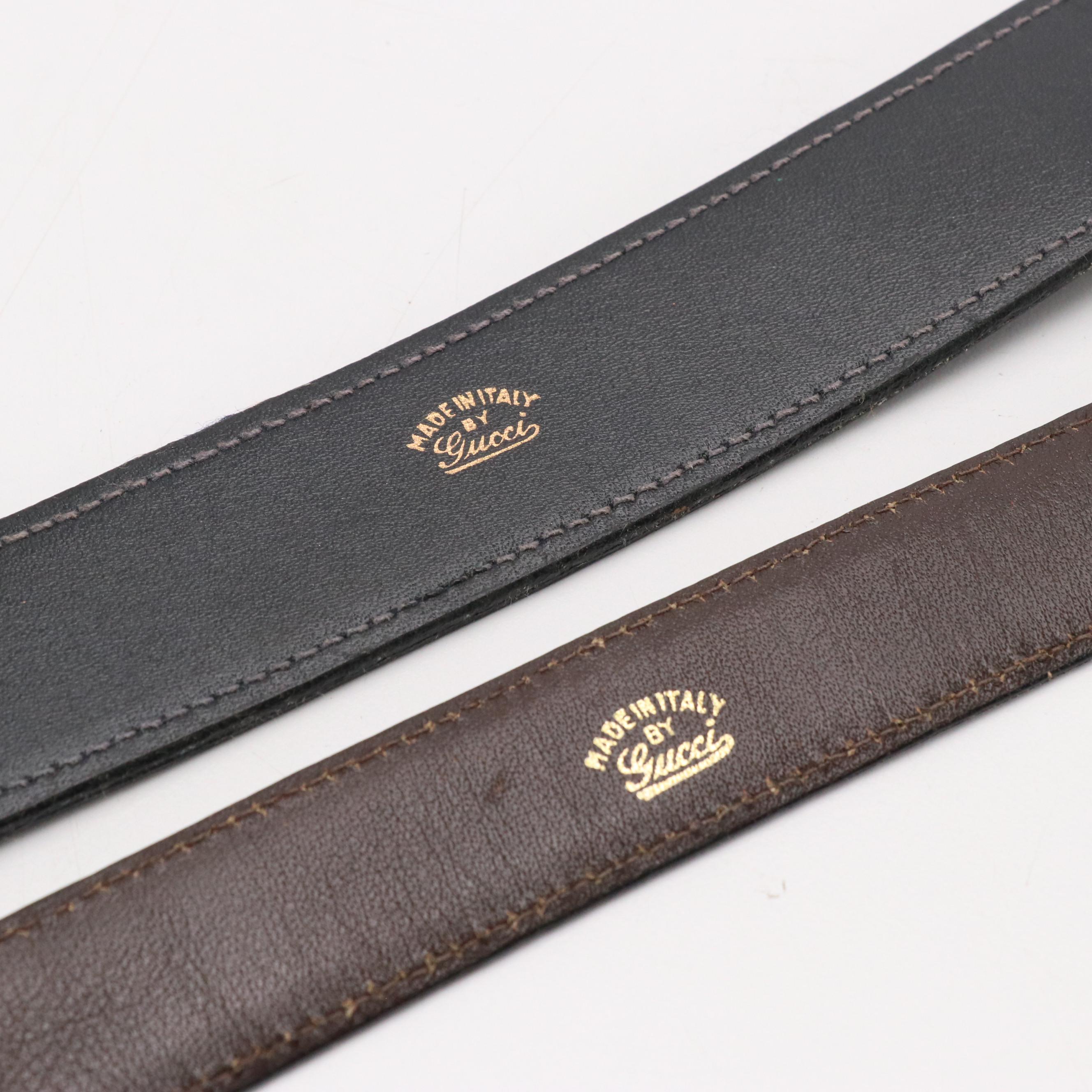 Gucci, Tiffany & Co., Louis Féraud, and More Vintage Leather Belts
