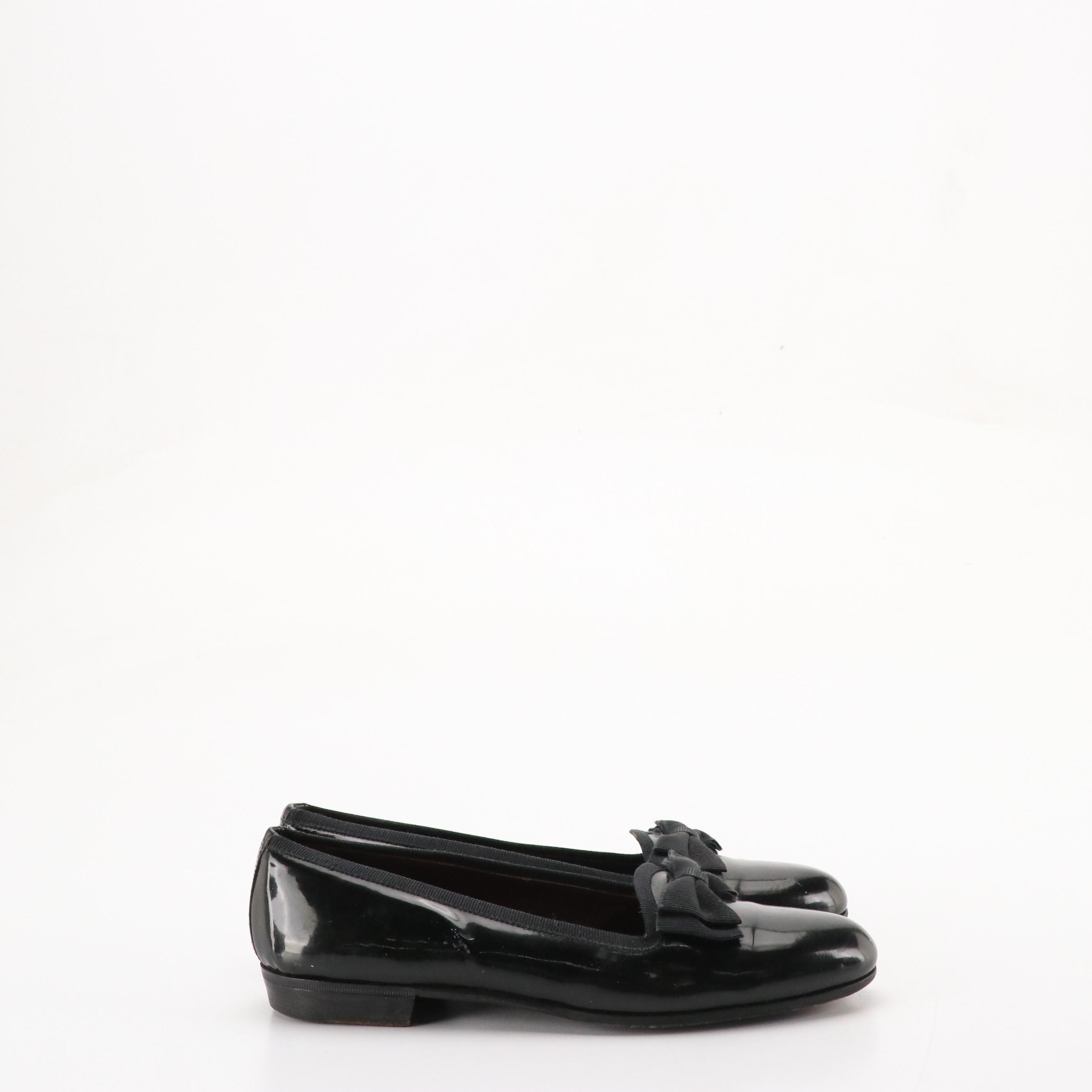 Cole Haan Formal Bow Embellished Dress Shoes in Black Patent Leather