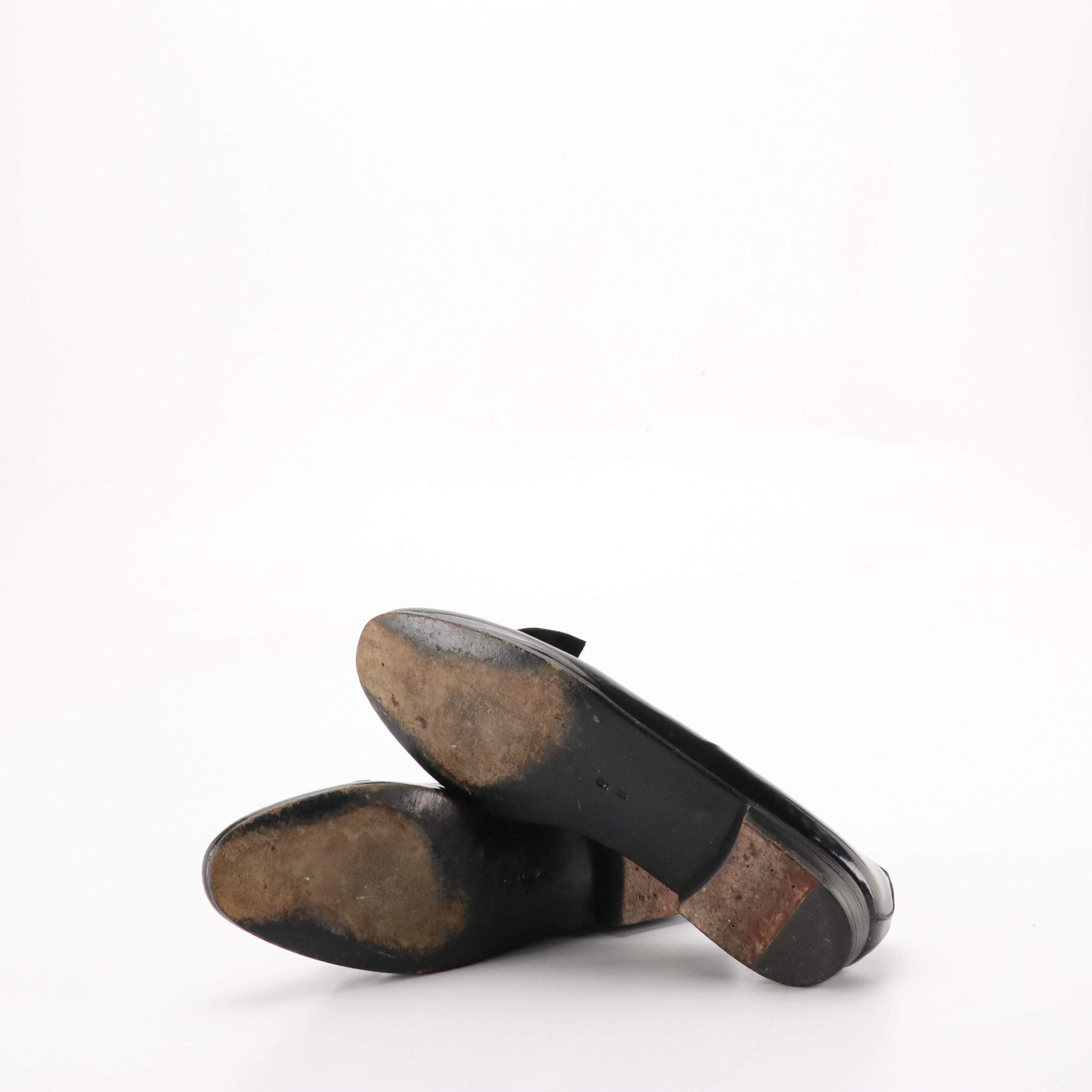 Cole Haan Formal Bow Embellished Dress Shoes in Black Patent Leather