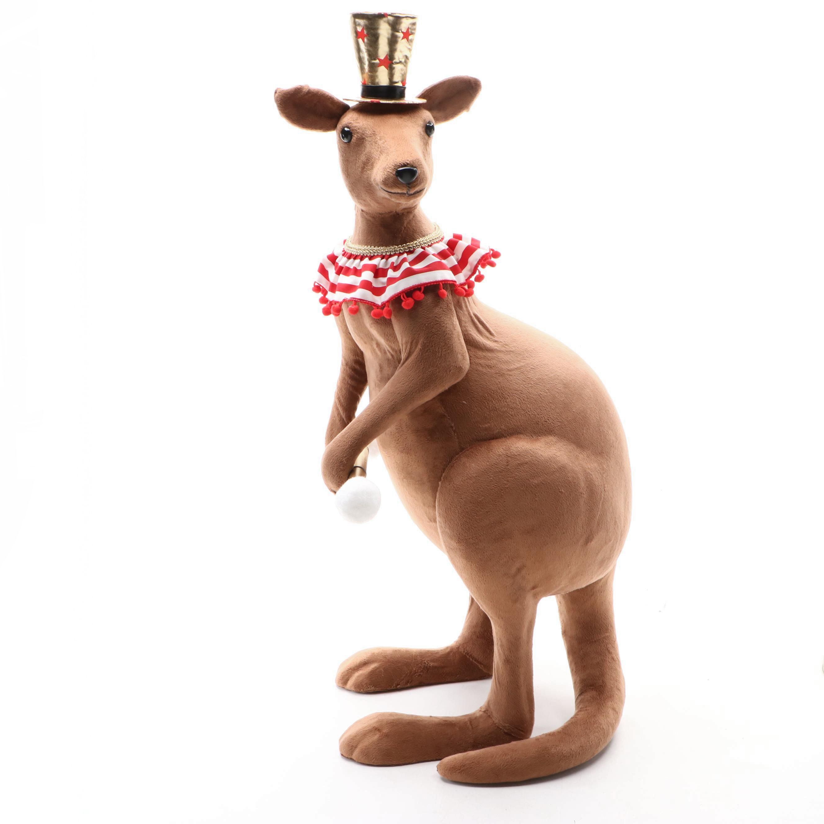 Stuffed Kangaroo with Top Hat