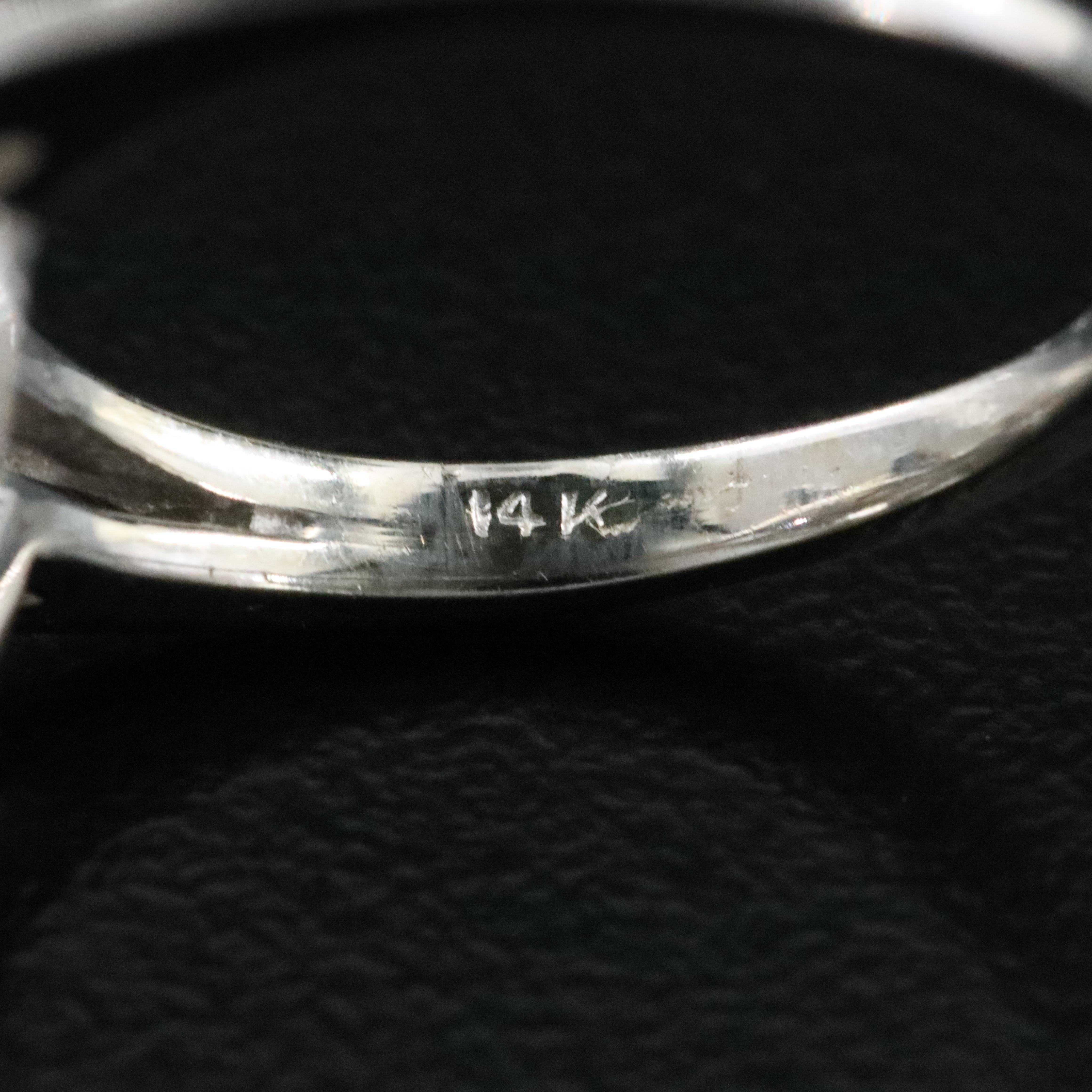 14K 2.63 CTW Diamond Waterfall Ring