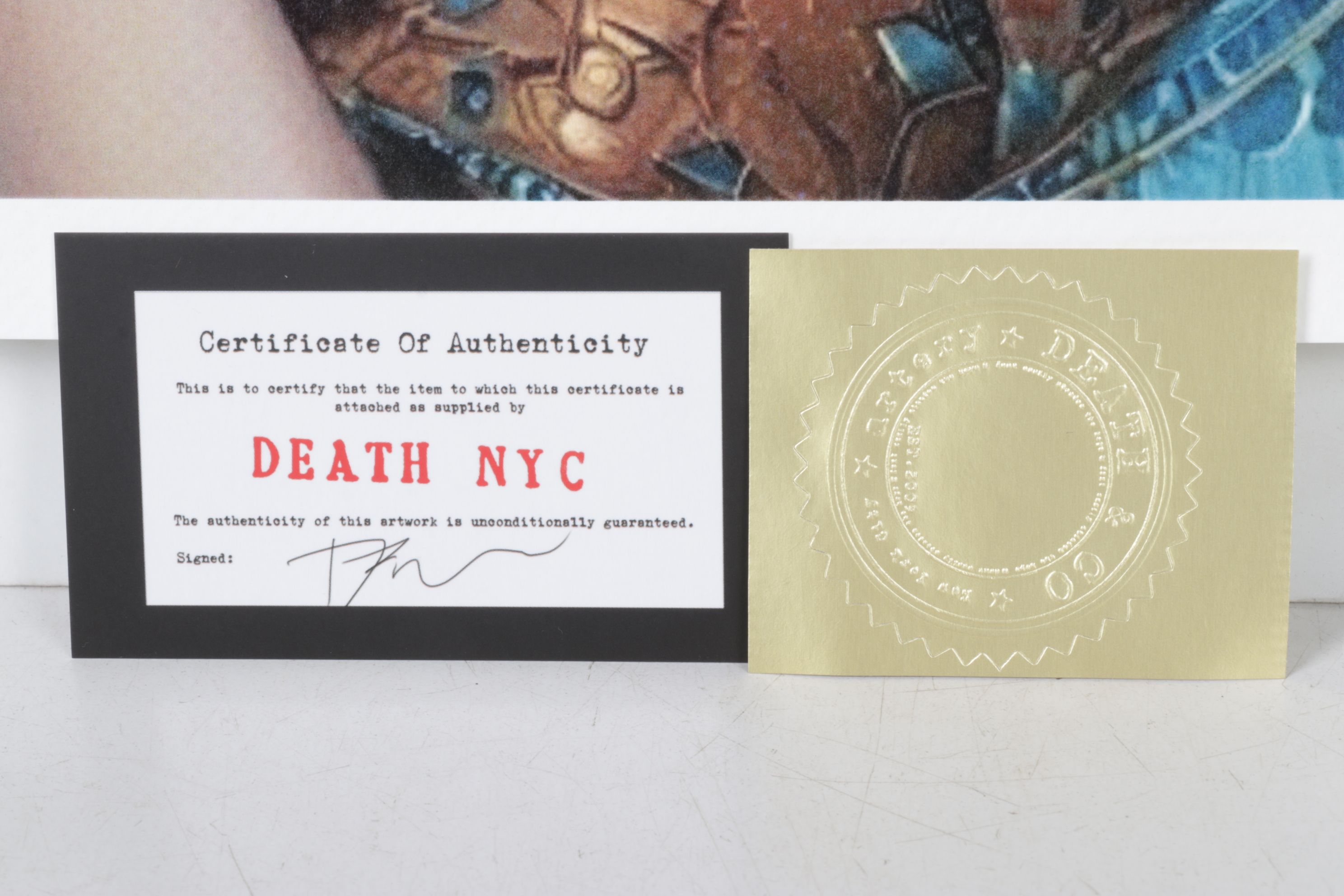 Death NYC Pop Art Digital Graphic Print Homage to Klimt x Van Gogh, 2025