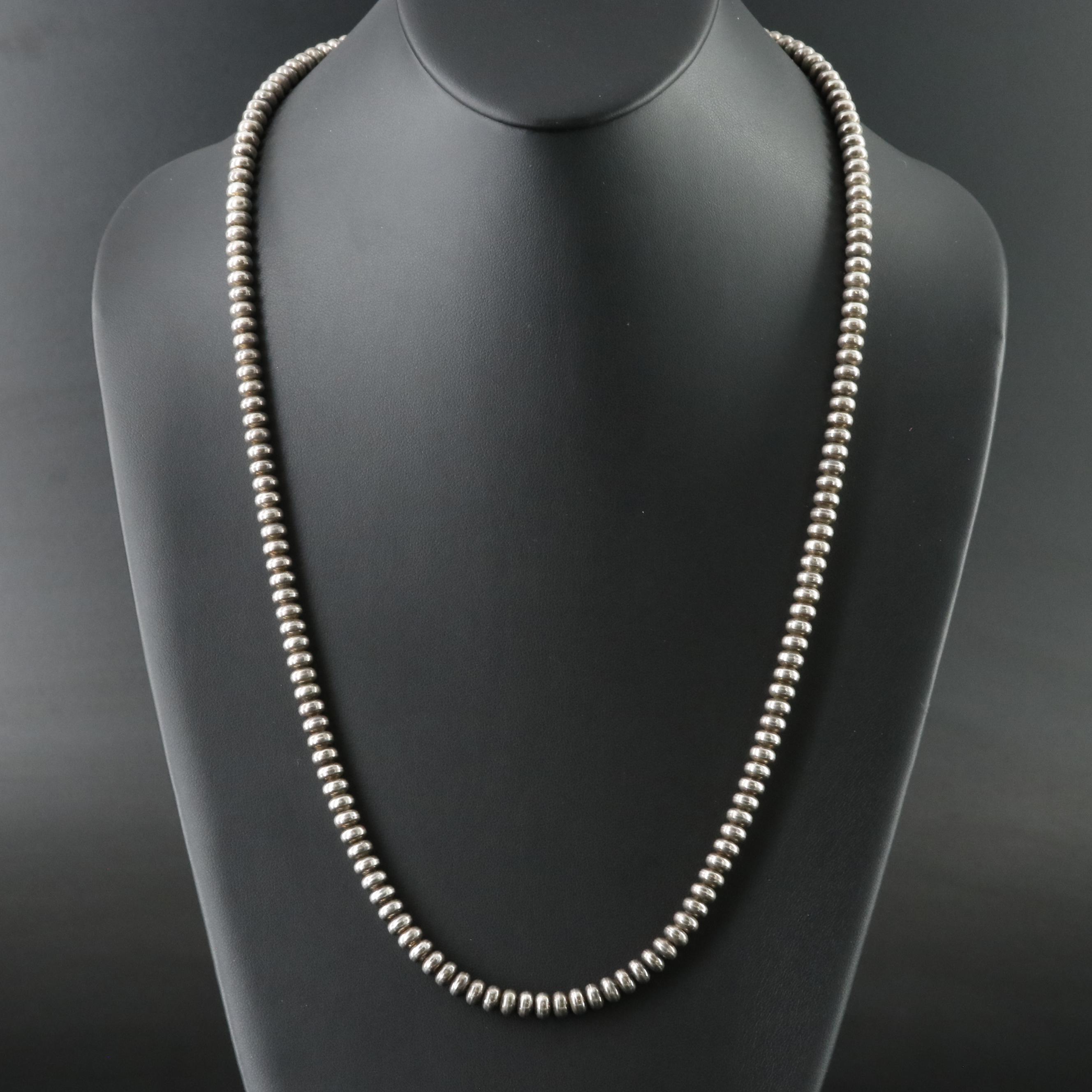Sterling Bead Necklace