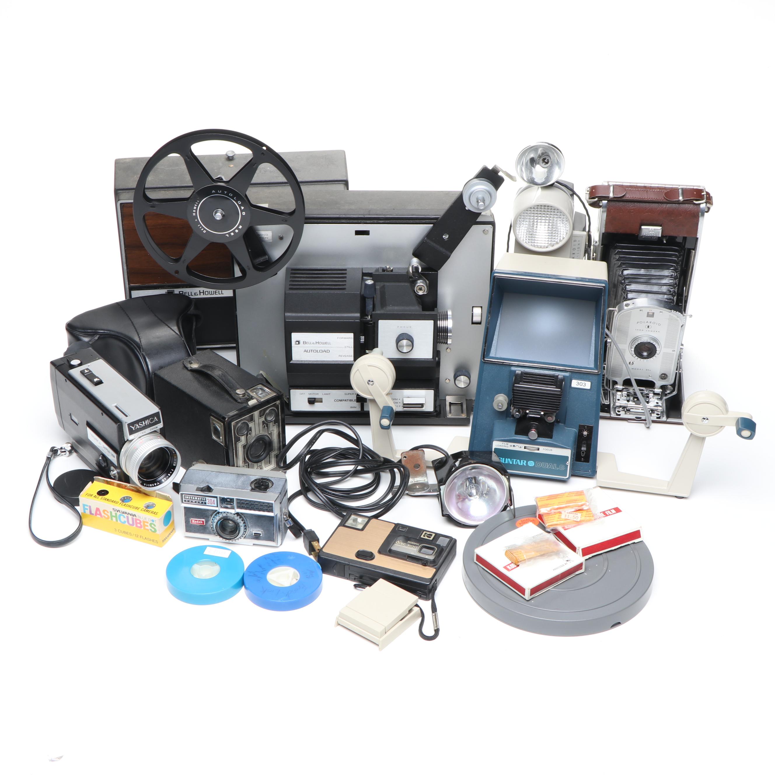 Brownie Six-20, Polaroid 95 Land Camera, and More Vintage Cameras and Parts