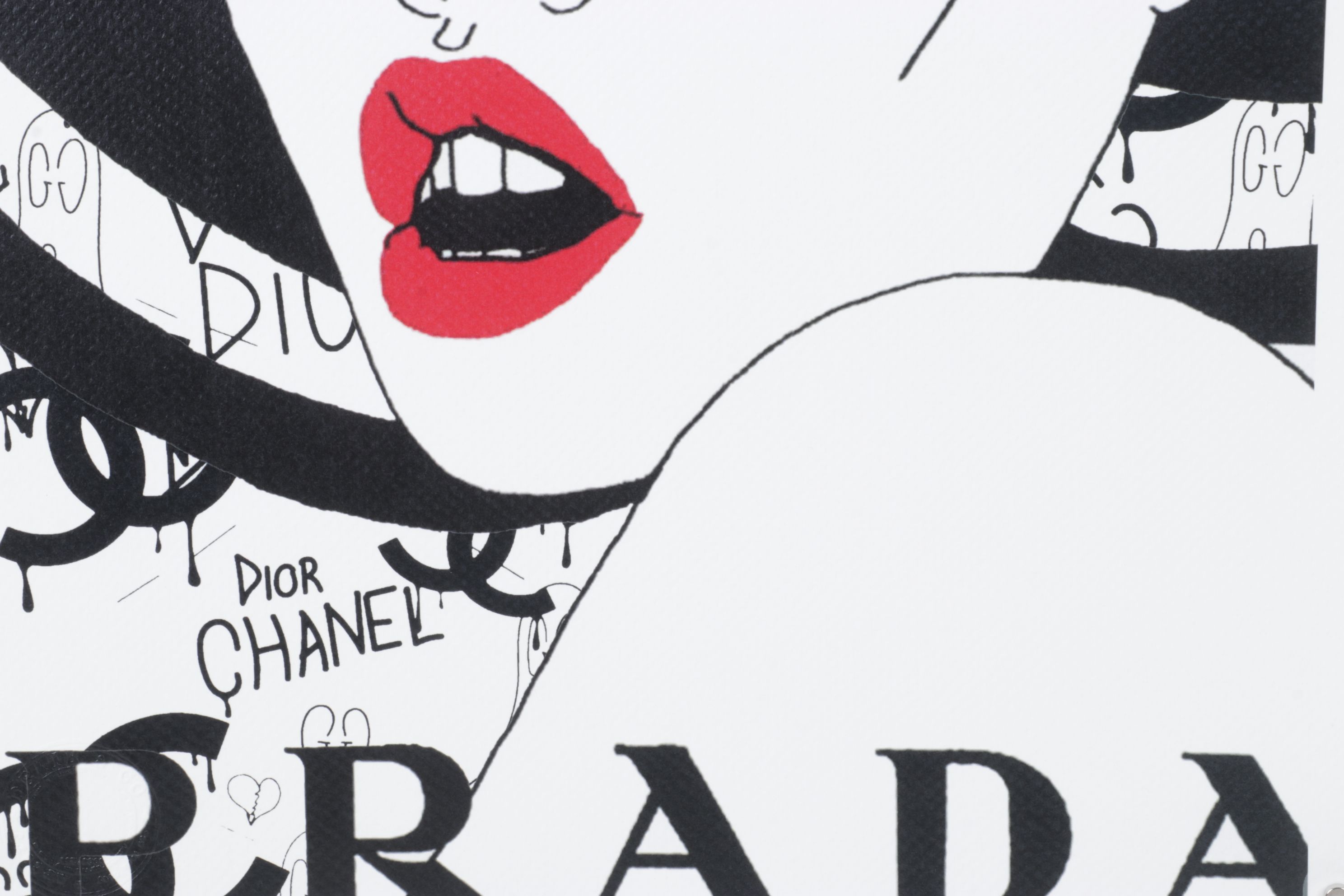 Death NYC Pop Art Digital Print Homage to Chanel x Dior x Prada, 2025