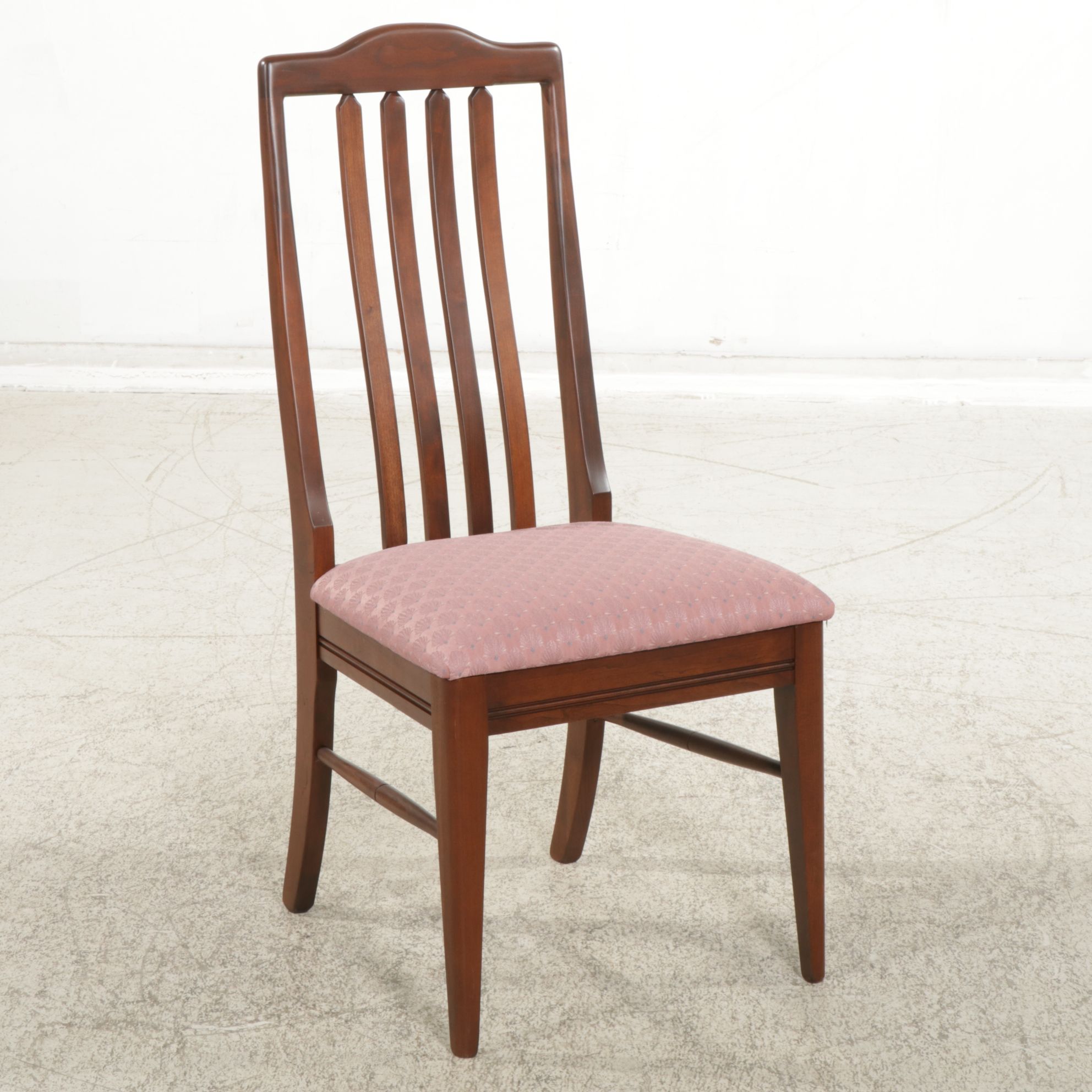 Empire Style Mahogany Center Table with Four Berlin Woodworking Cherry Chairs