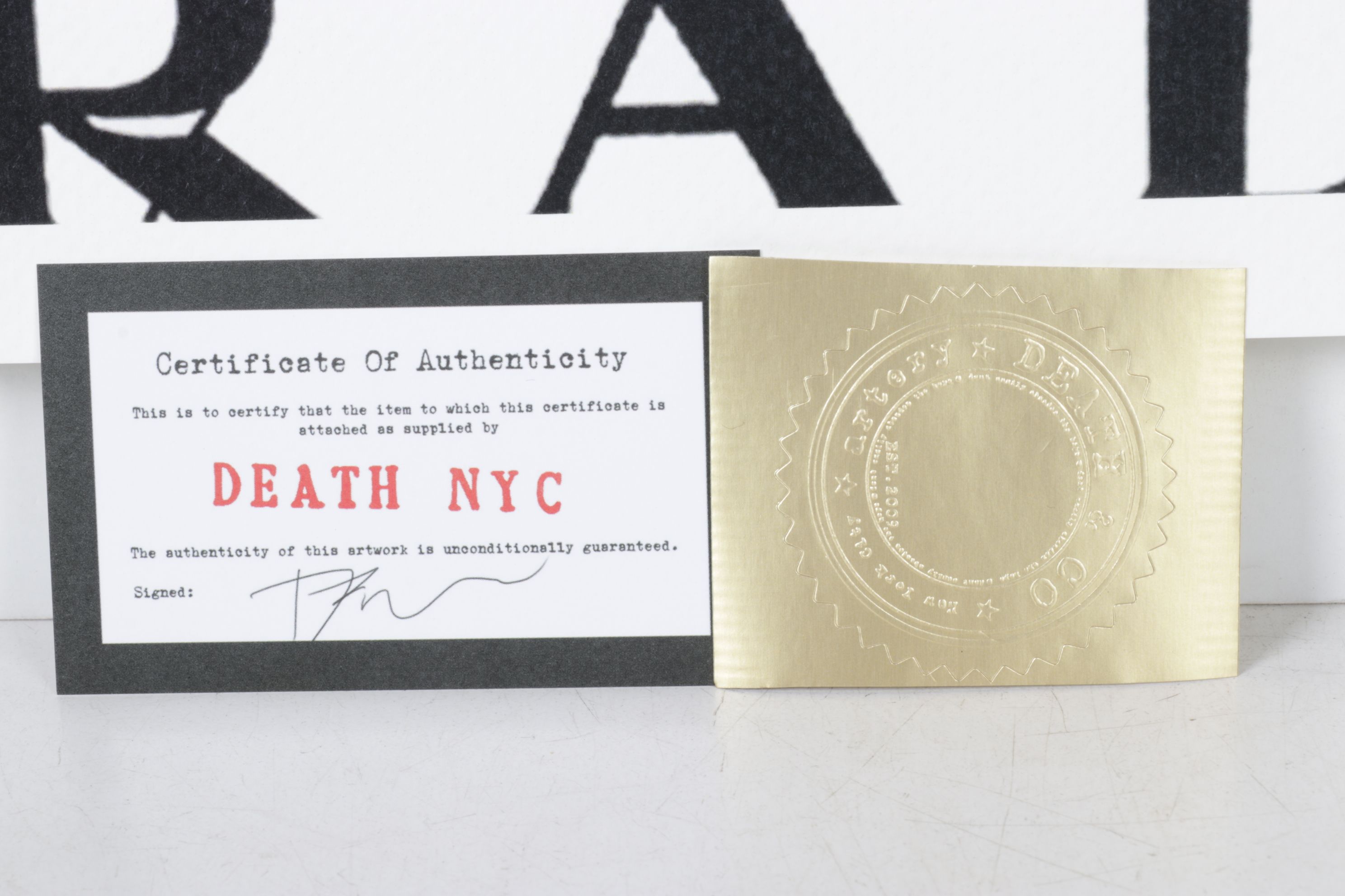 Death NYC Pop Art Digital Graphic Print Homage to Prada, 2025