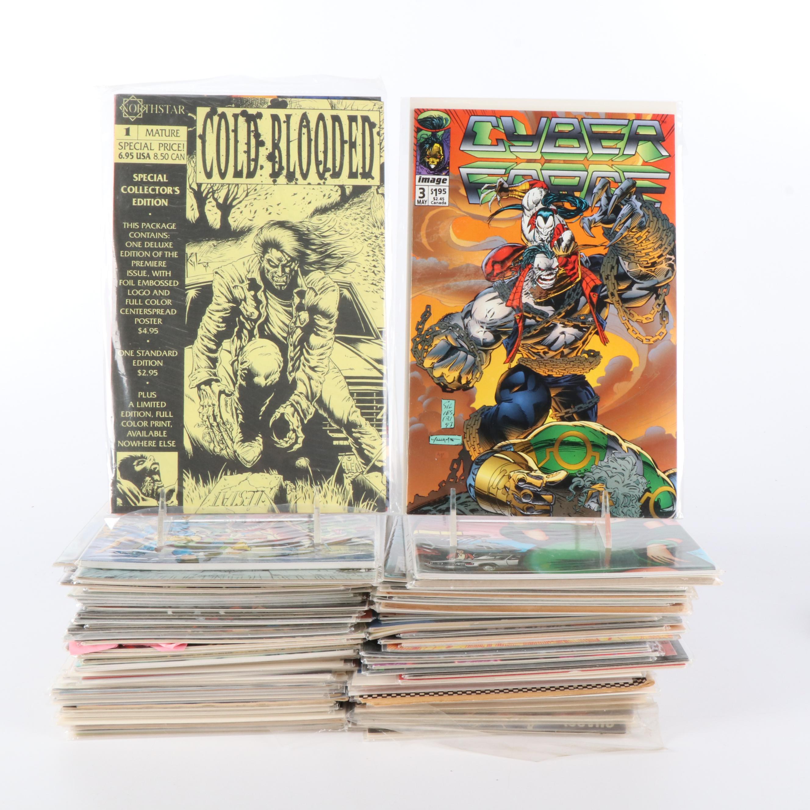 150+ Modern Age Comic Books Including "Ghost" and "Night Man"