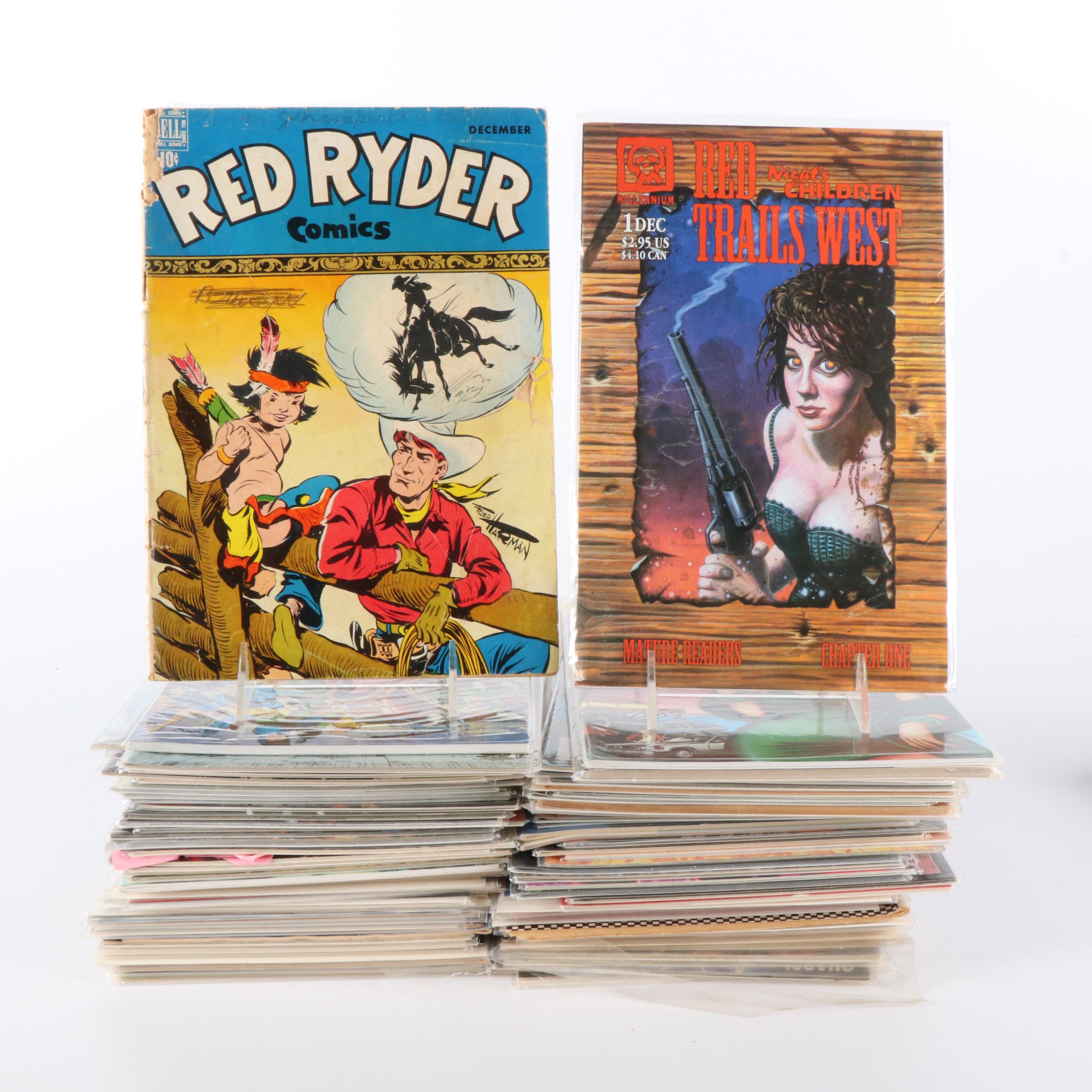 150+ Modern Age Comic Books Including "Ghost" and "Night Man"