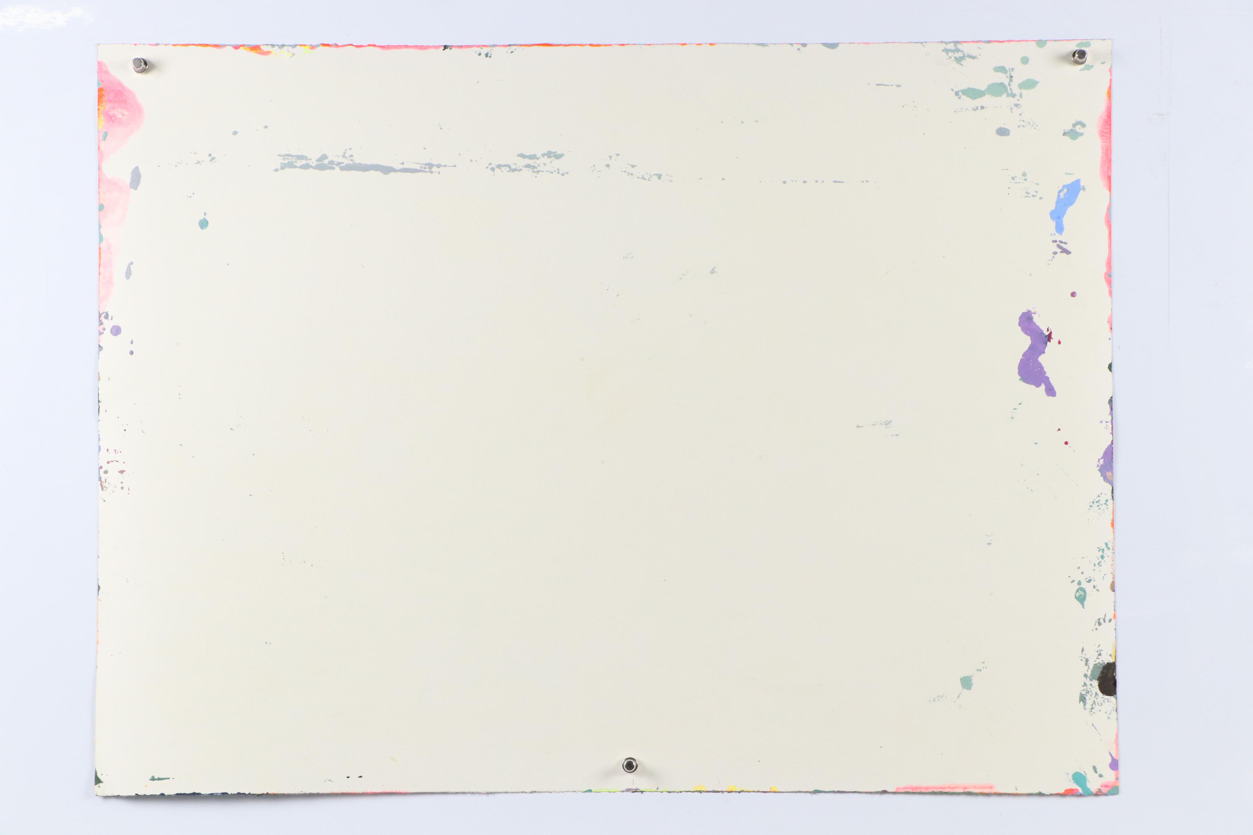 Harry Hilson Expressionist Landscape Acrylic Painting, Late 20th Century