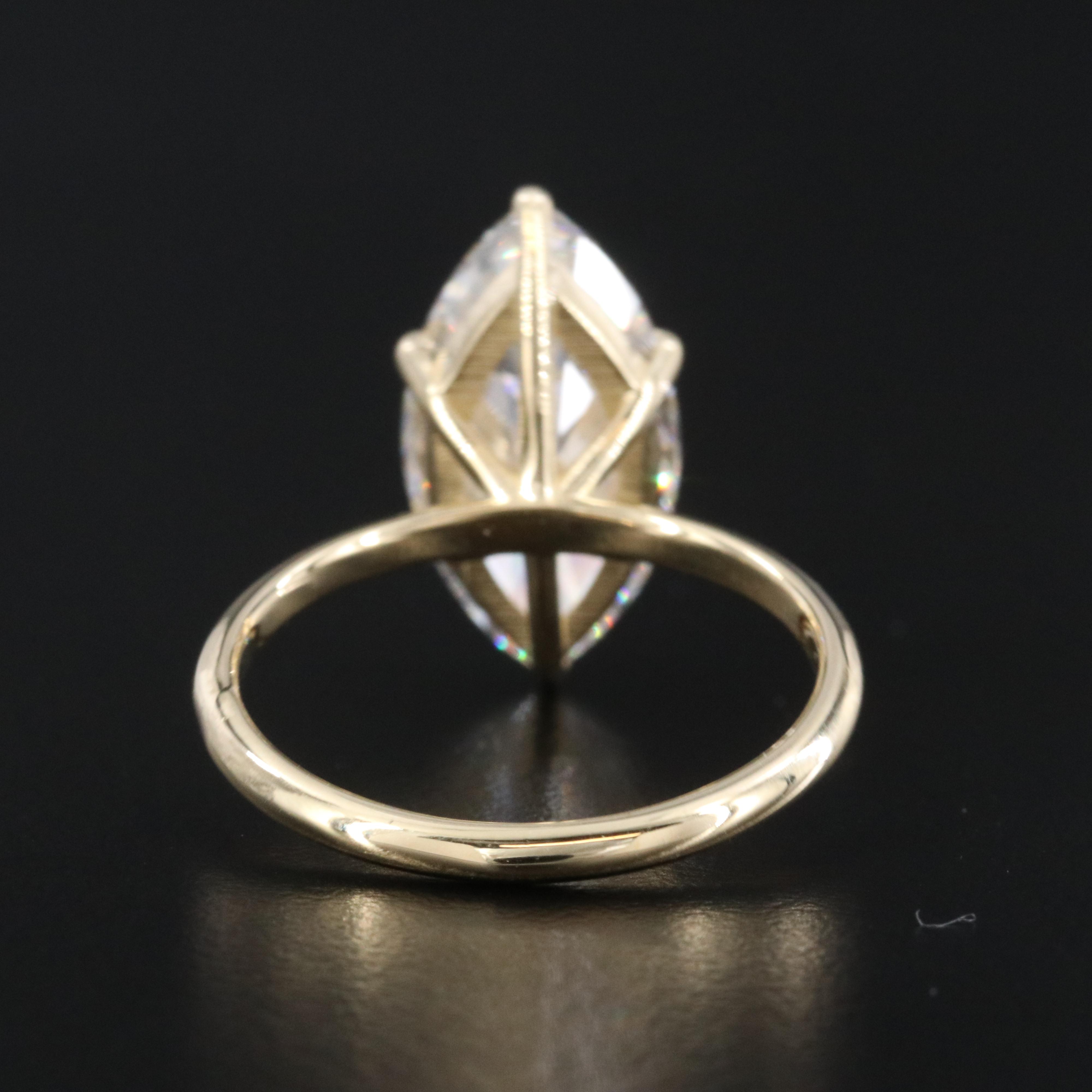 14K 5.00 CT Lab Grown Diamond Ring with IGI Report