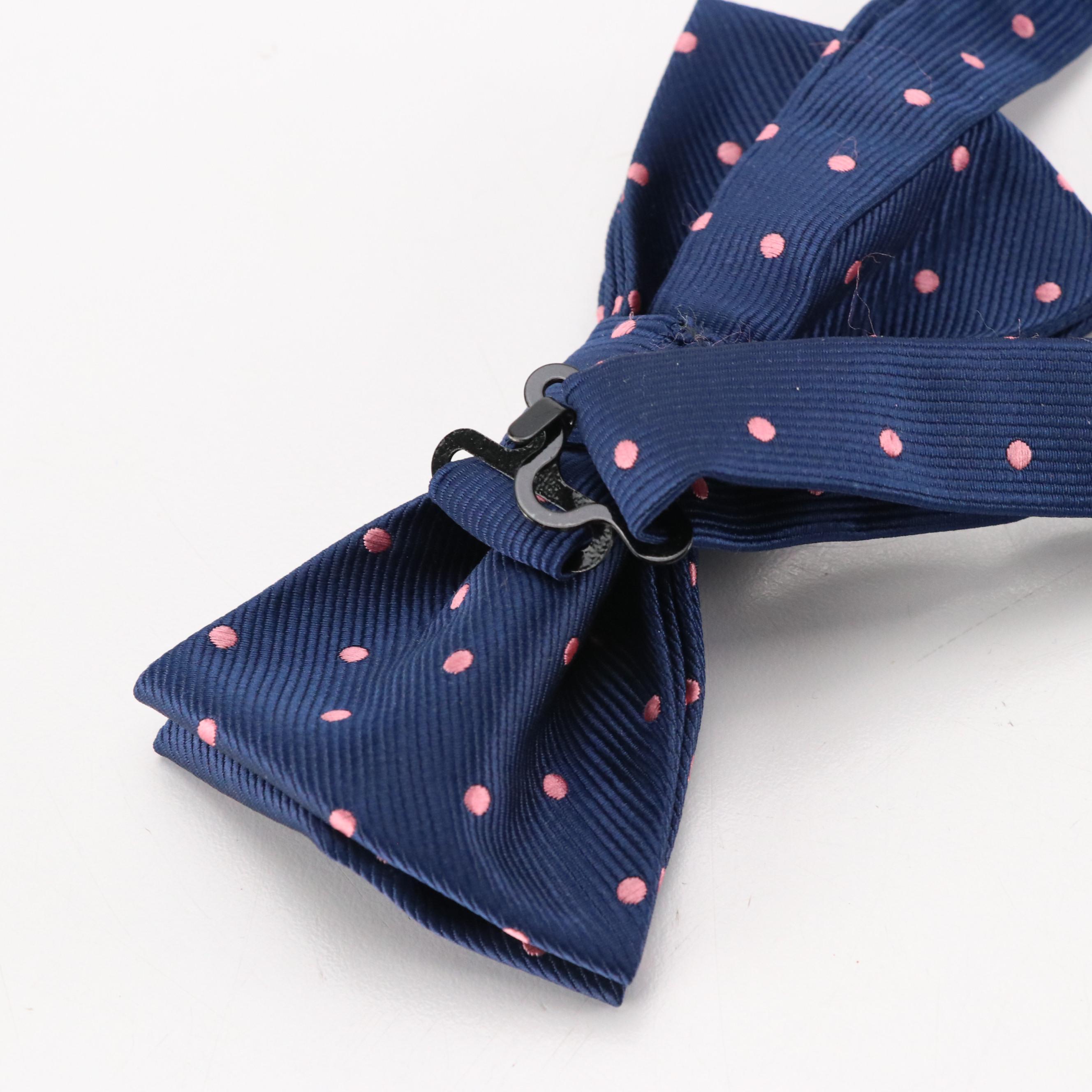 Men's Brooks Brothers Black Silk Cummerbund and Bowtie w/ Other Clip-On Bowties