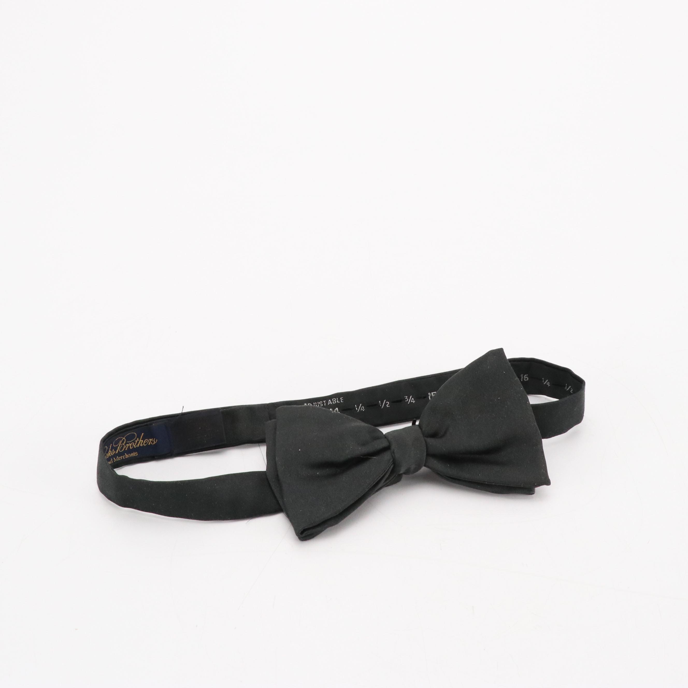 Men's Brooks Brothers Black Silk Cummerbund and Bowtie w/ Other Clip-On Bowties