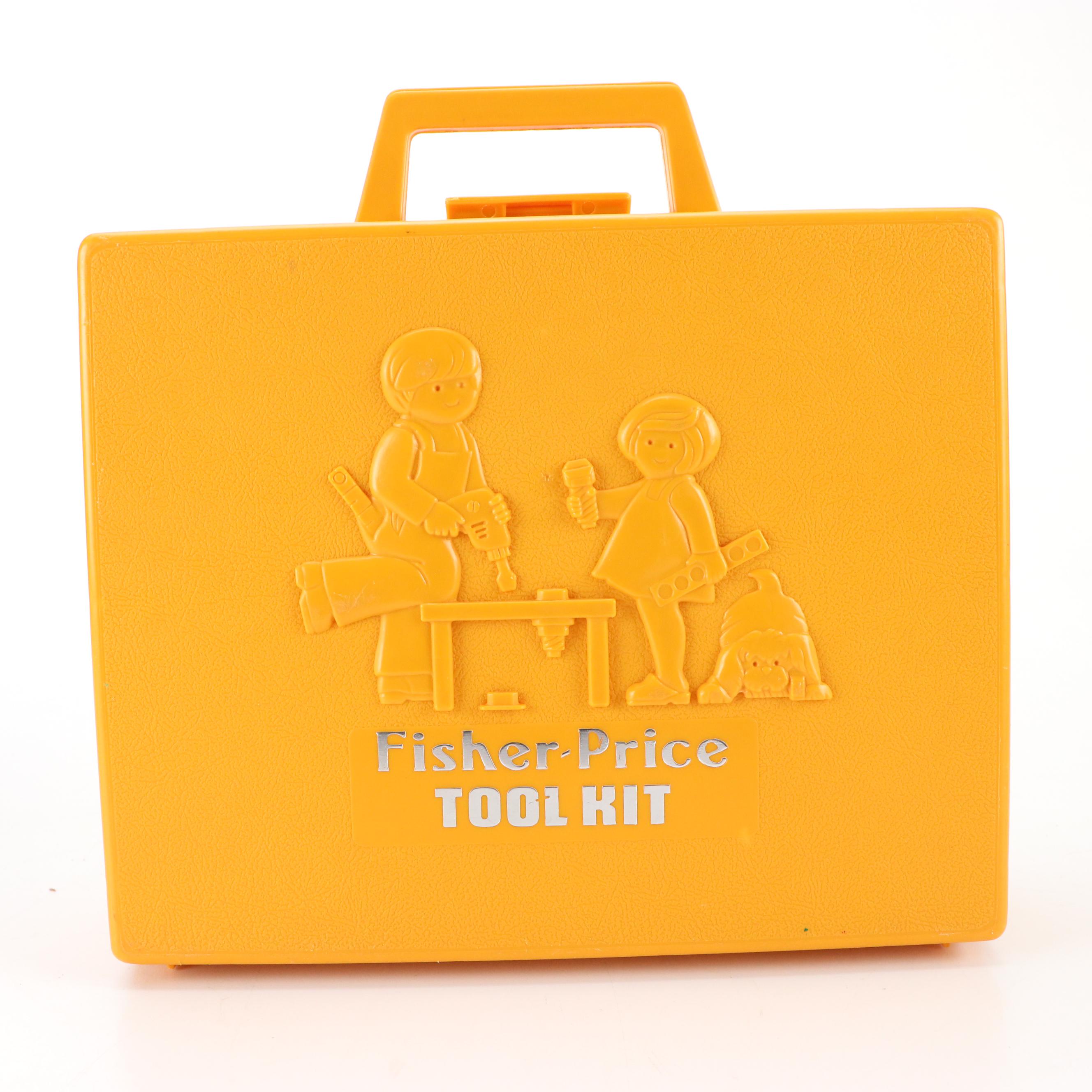 Fisher-Price "Play Family A Frame," Tool Kit, and Medical Kit, Late 20th C.