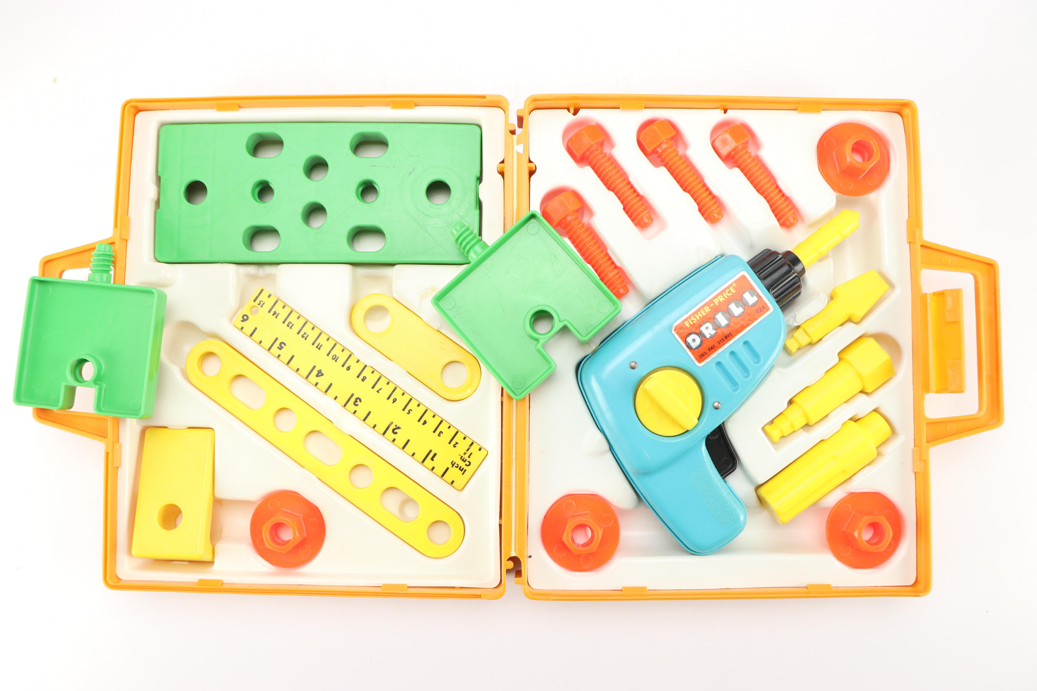 Fisher-Price "Play Family A Frame," Tool Kit, and Medical Kit, Late 20th C.