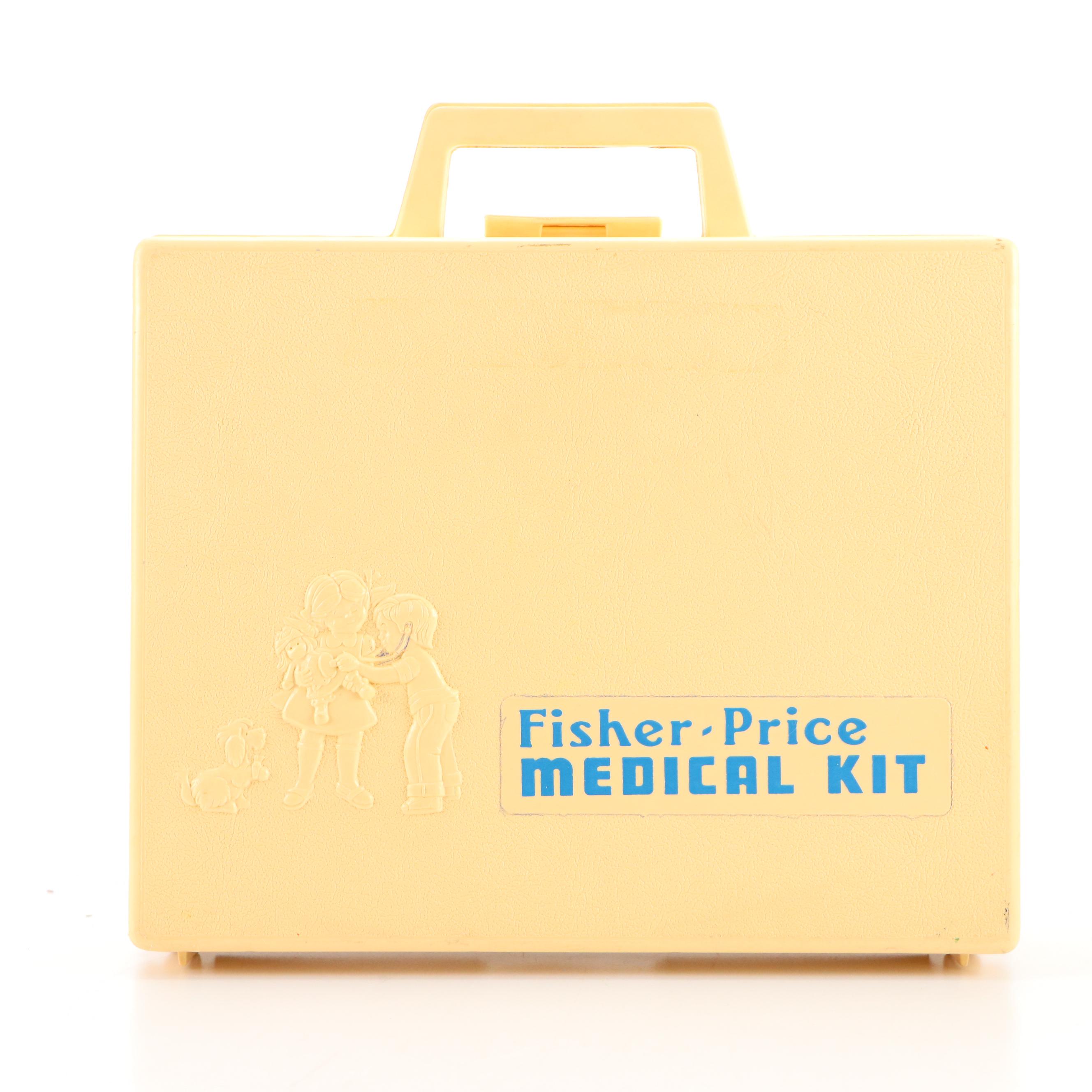 Fisher-Price "Play Family A Frame," Tool Kit, and Medical Kit, Late 20th C.