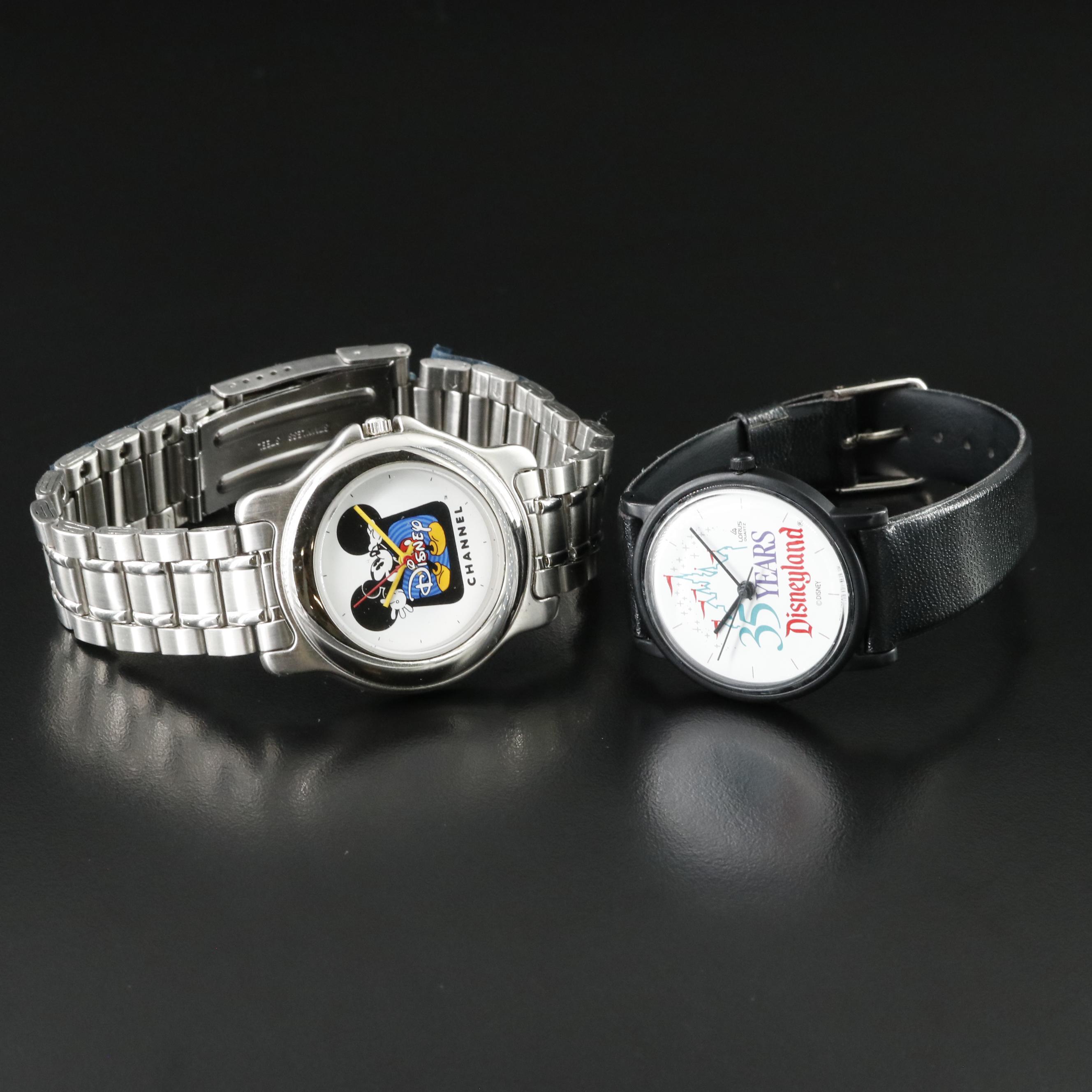 Channel Mickey Mouse and Disney 35th Anniversary Watches