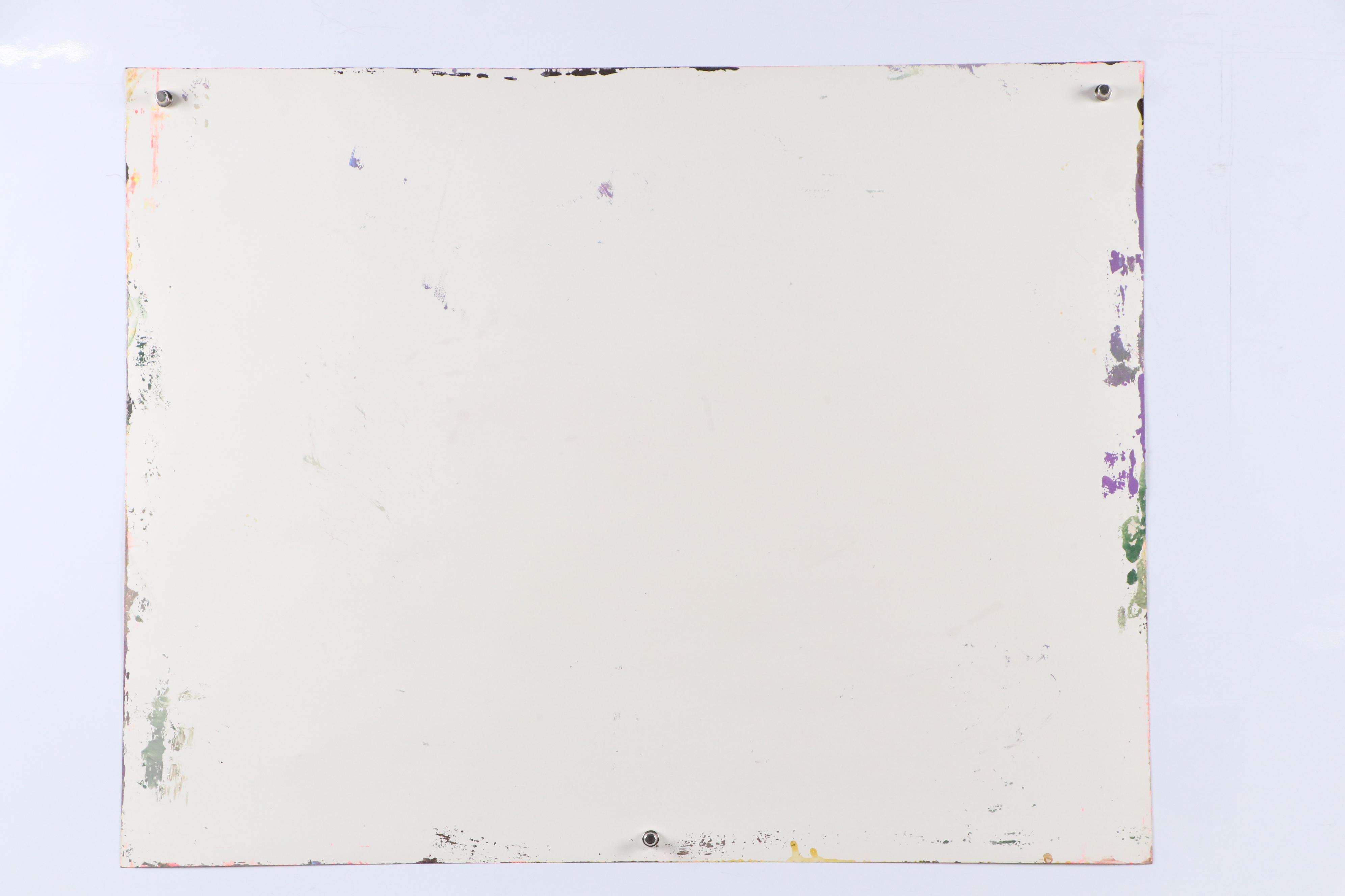 Harry Hilson Expressionist Acrylic Painting, Late 20th Century