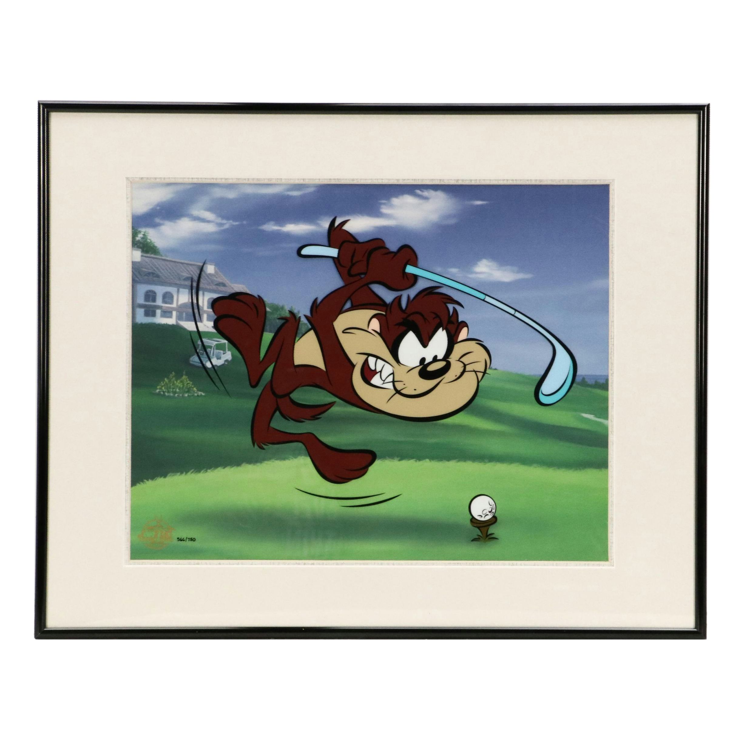 Warner Bros. Looney Tunes Sericel "Taz Tee-Off," 2000
