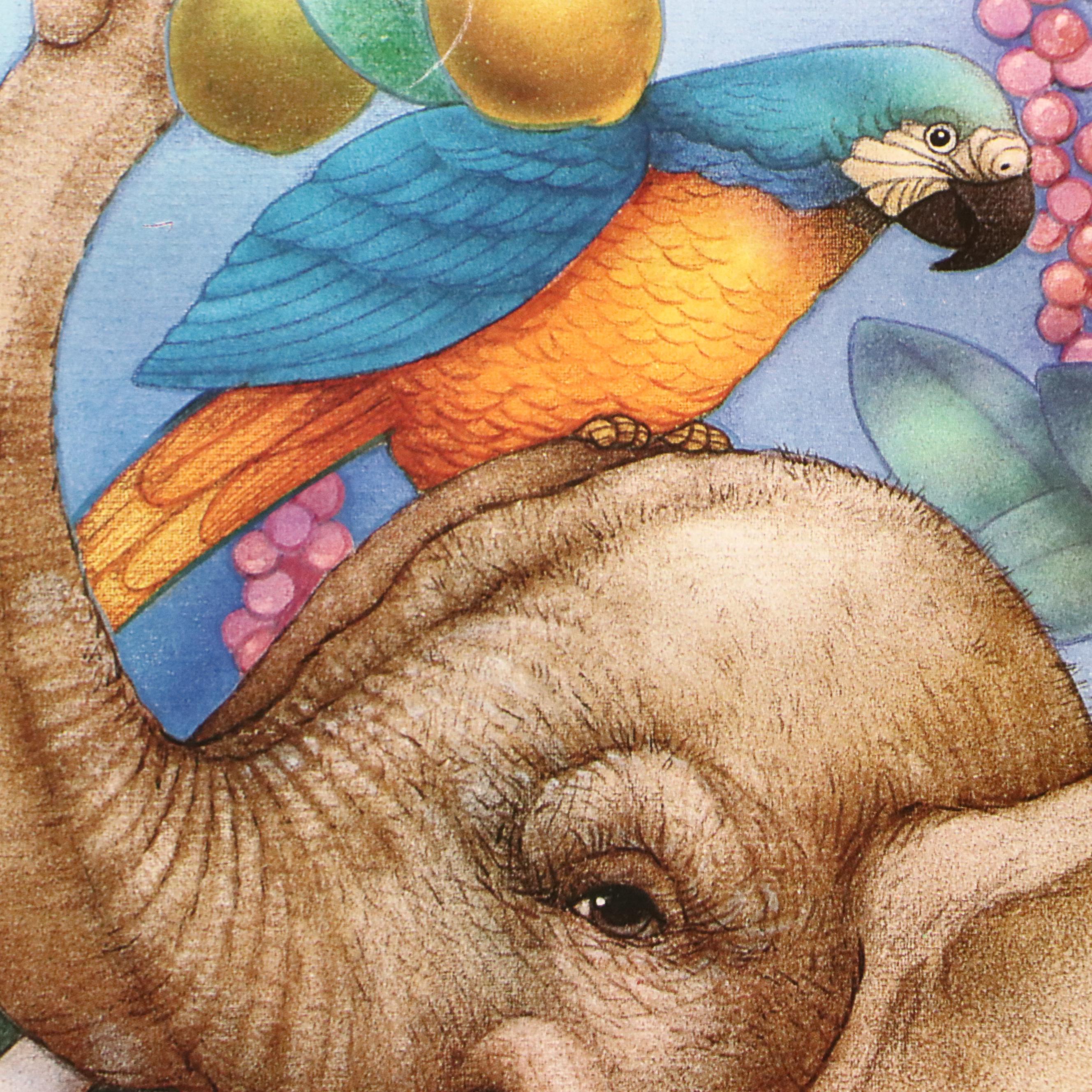 Offset Lithograph After R. Dean Grist "Our Peaceable Kingdom"