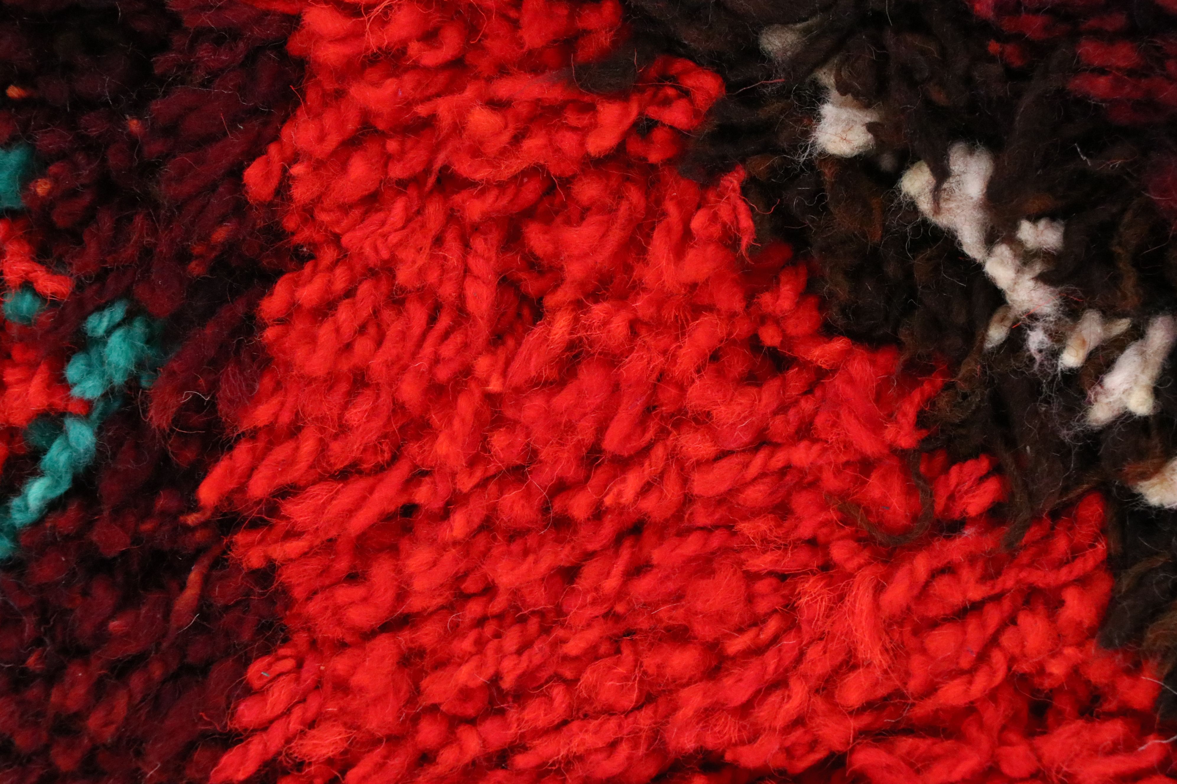 3' x 11'2 Hand-Knotted Moroccan Berber Carpet Runner