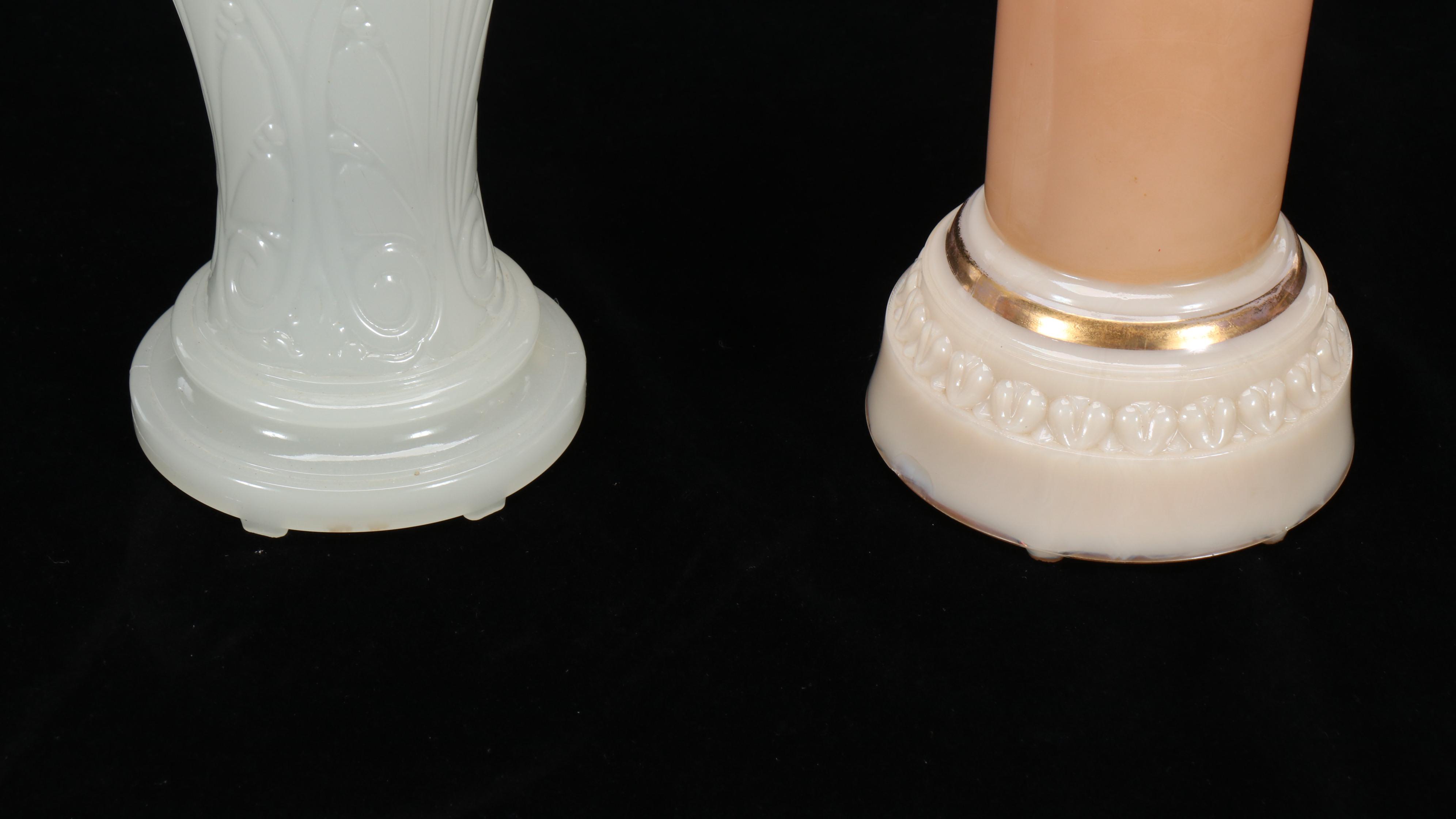 Vintage Alacite Glass Table Lamps