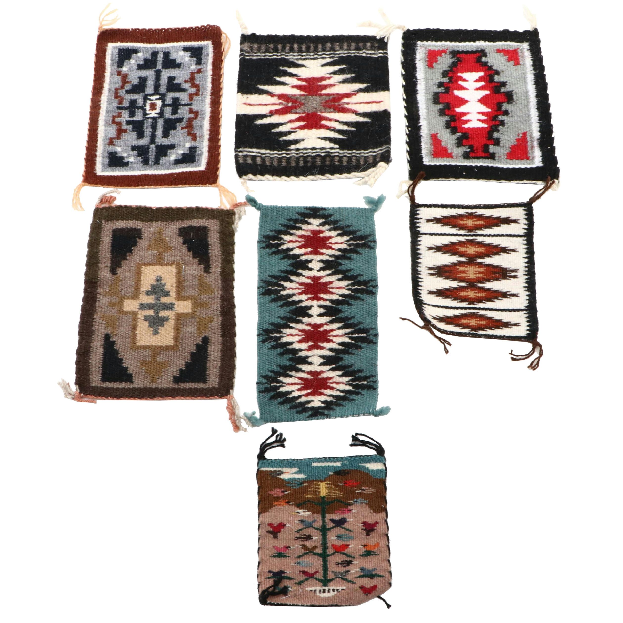 Navajo Handwoven Miniature Wool Rugs