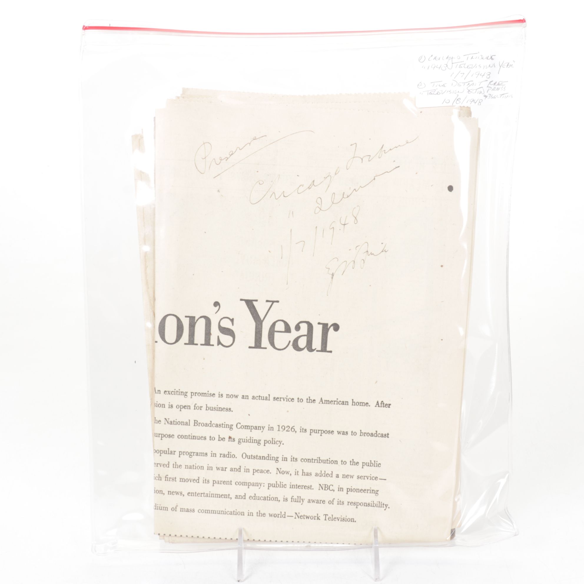 "Chicago Daily Tribune" Post WWII, Korean War & Other Newspaper Collections