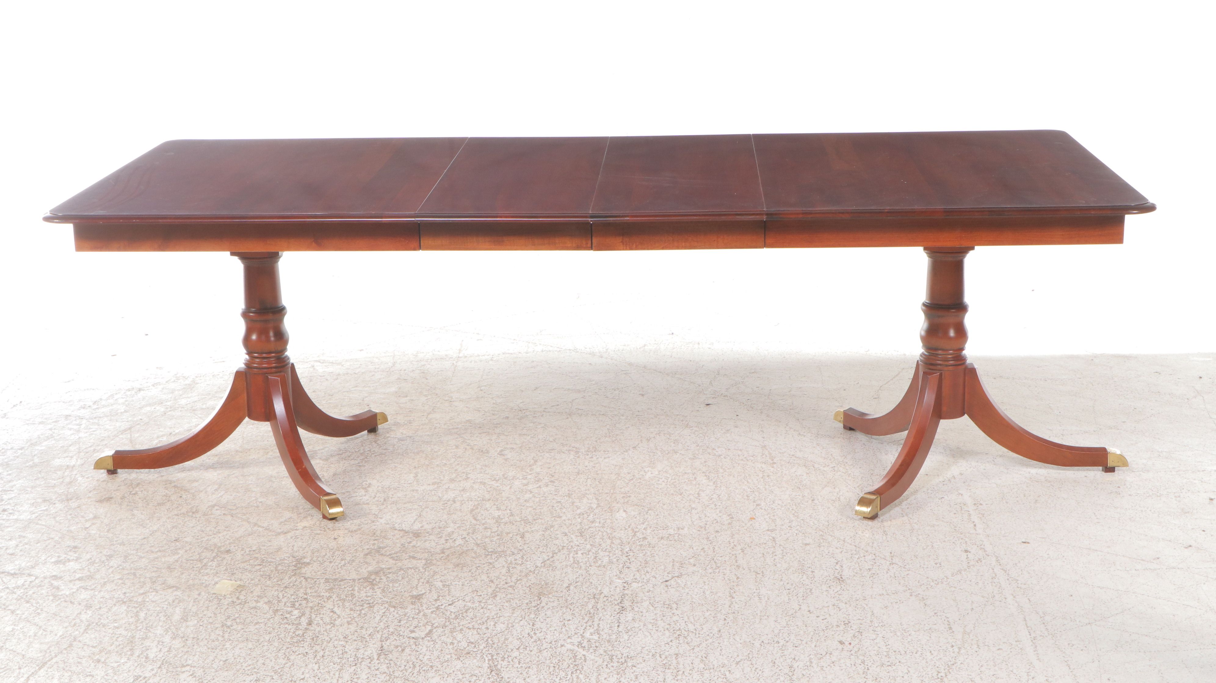 Pennsylvania House Mahogany Buffet with Duncan Phyfe Style Mahogany Dining Set