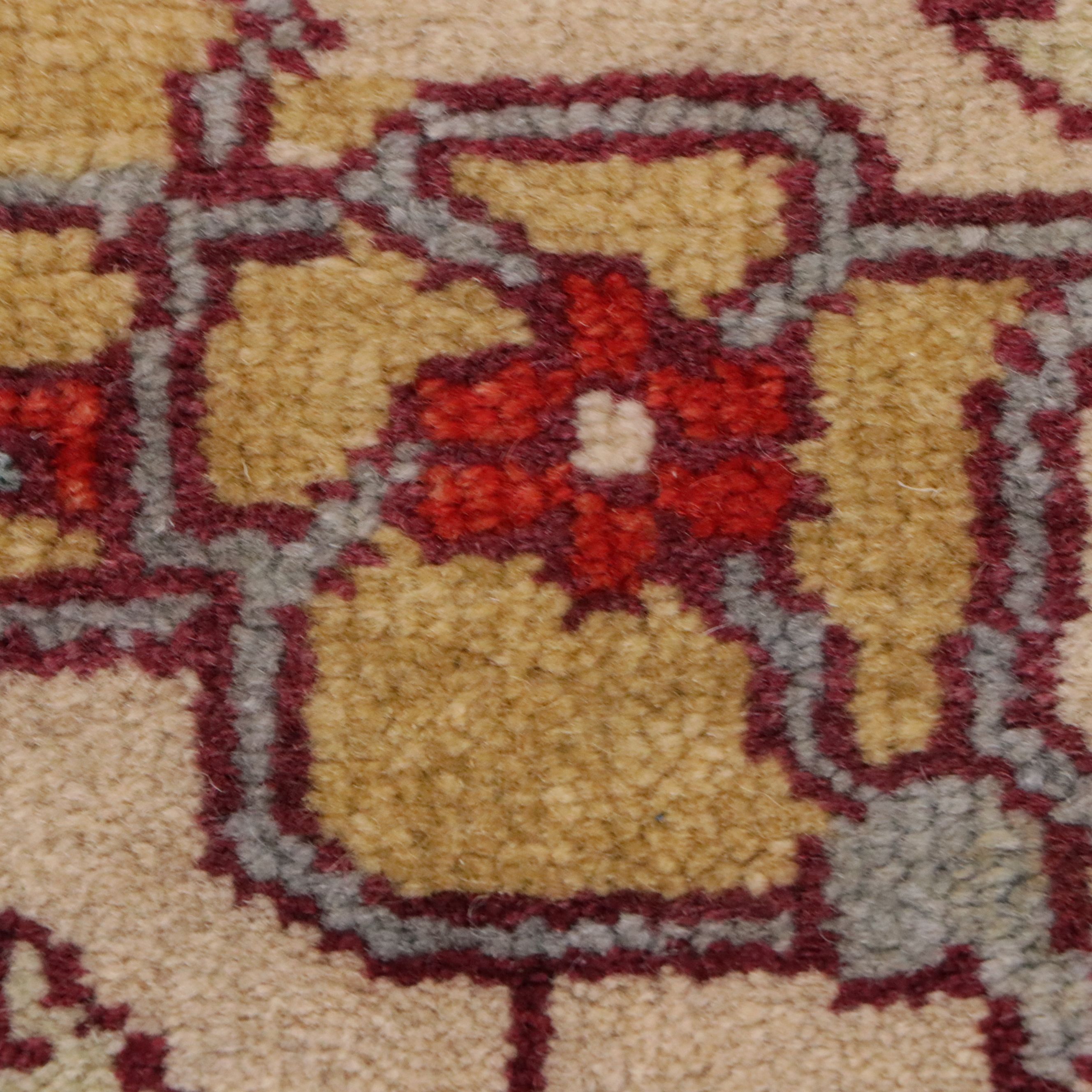 9' x 12'3 Hand-Knotted Indo-Persian Heriz Room-Sized Rug