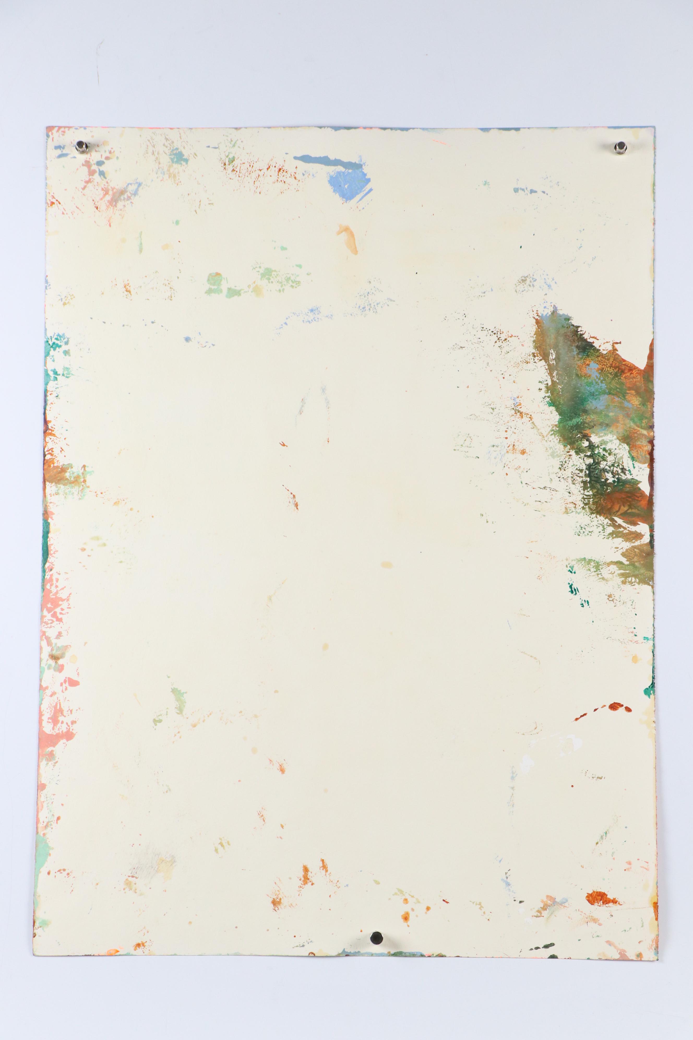 Harry Hilson Expressionist Landscape Acrylic Painting, 1994