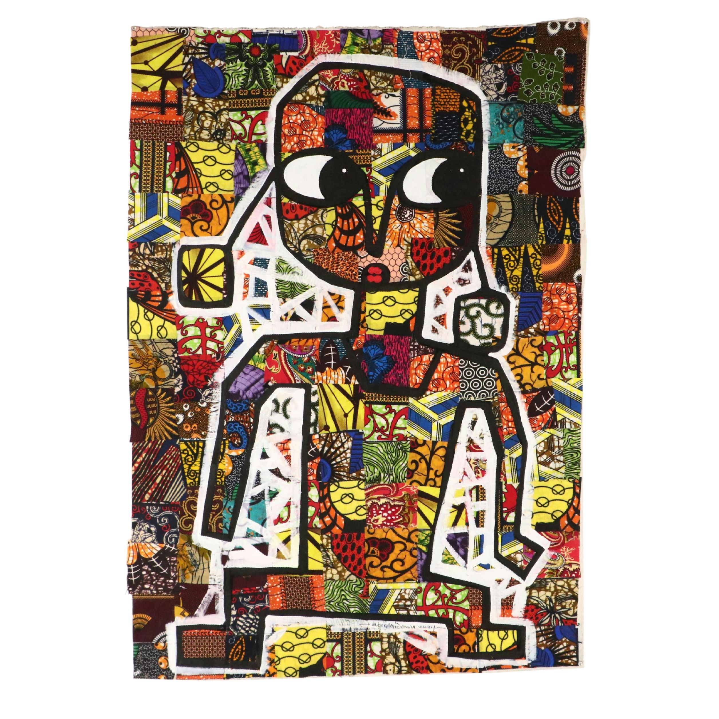 Abiola Idowu Modern Mixed Media Painting "I Am the Best of My Kind," 2024