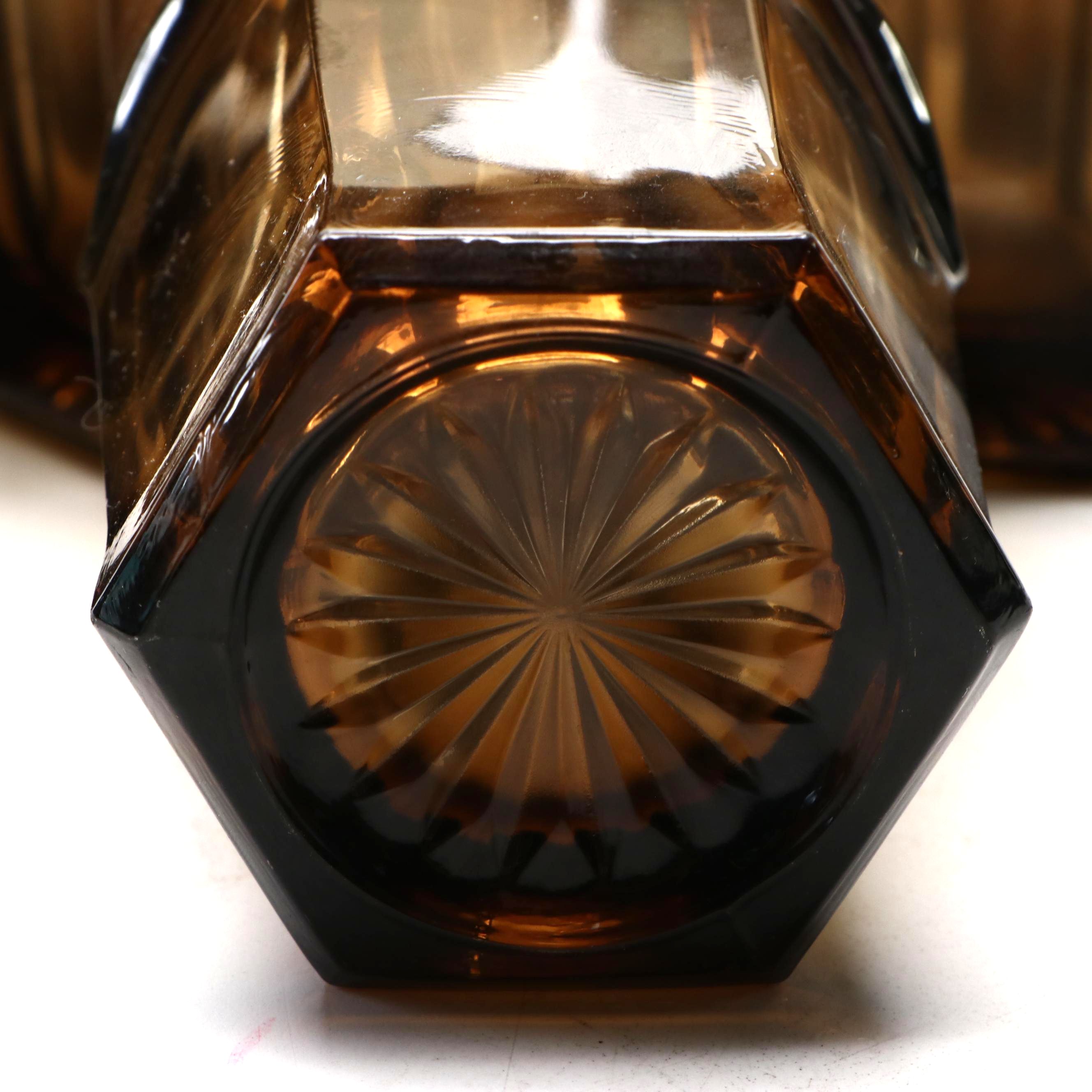 Imperial Glass "Old Williamsburg Brown" Tumblers and Water Goblets