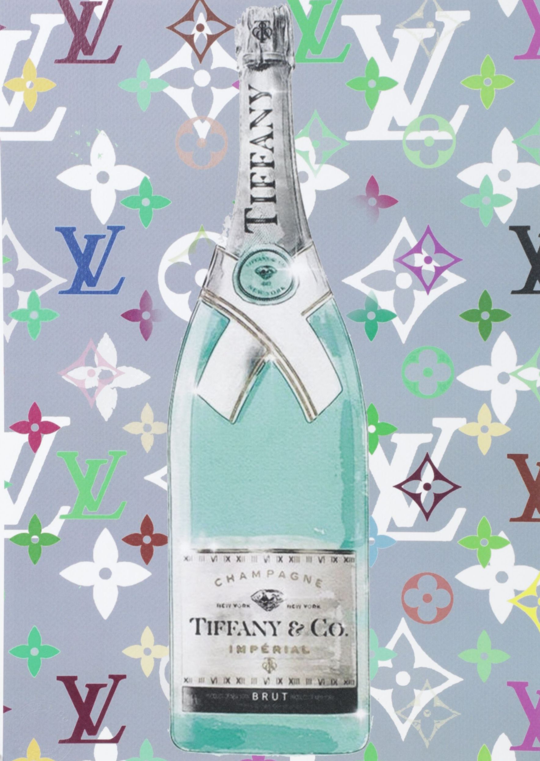 Death NYC Pop Art Digital Graphic Print Homage to Tiffany x Louis Vuitton, 2025