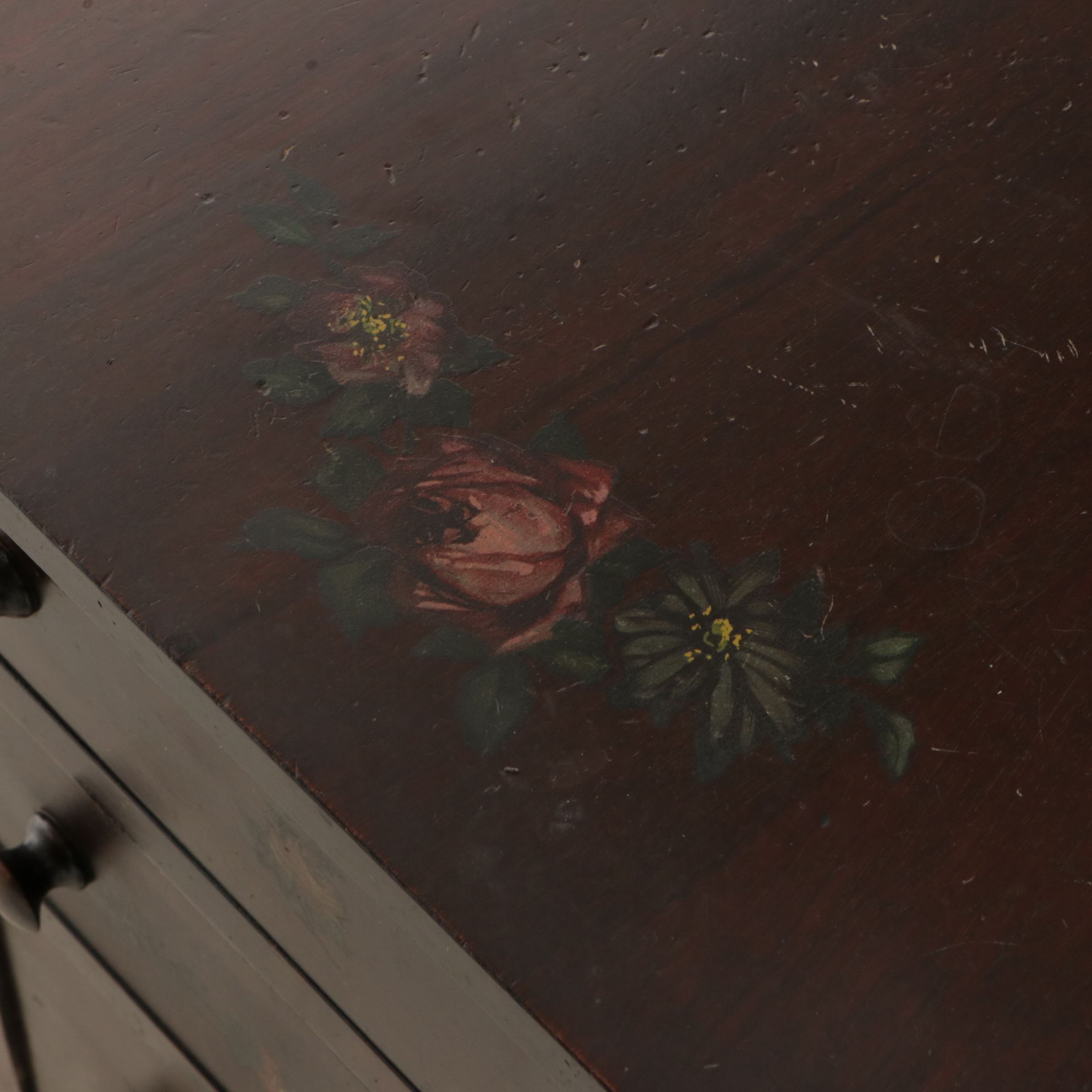 Martha Washington Style Mahogany Sewing Table