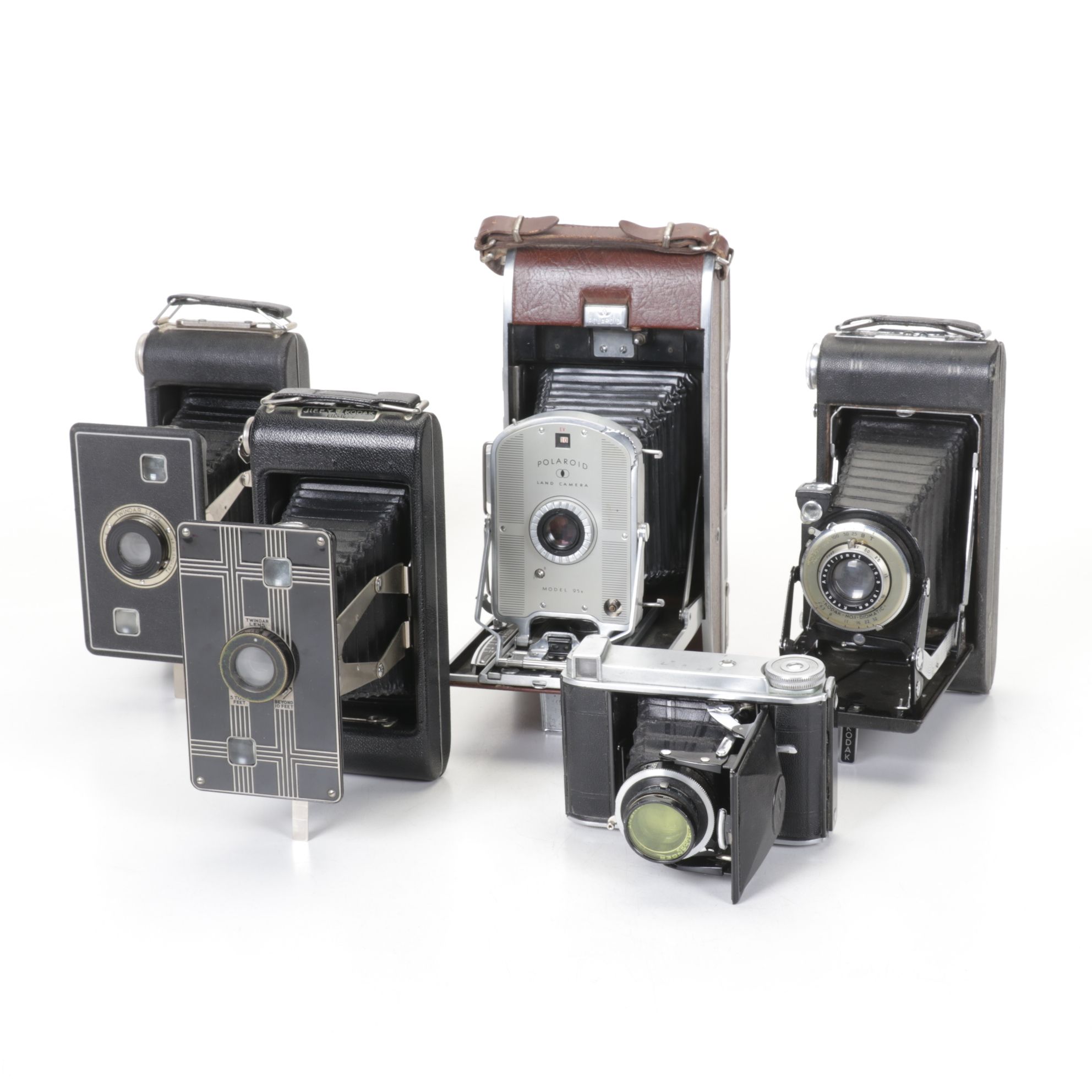 Polaroid Model 95B & Other Folding Film Cameras