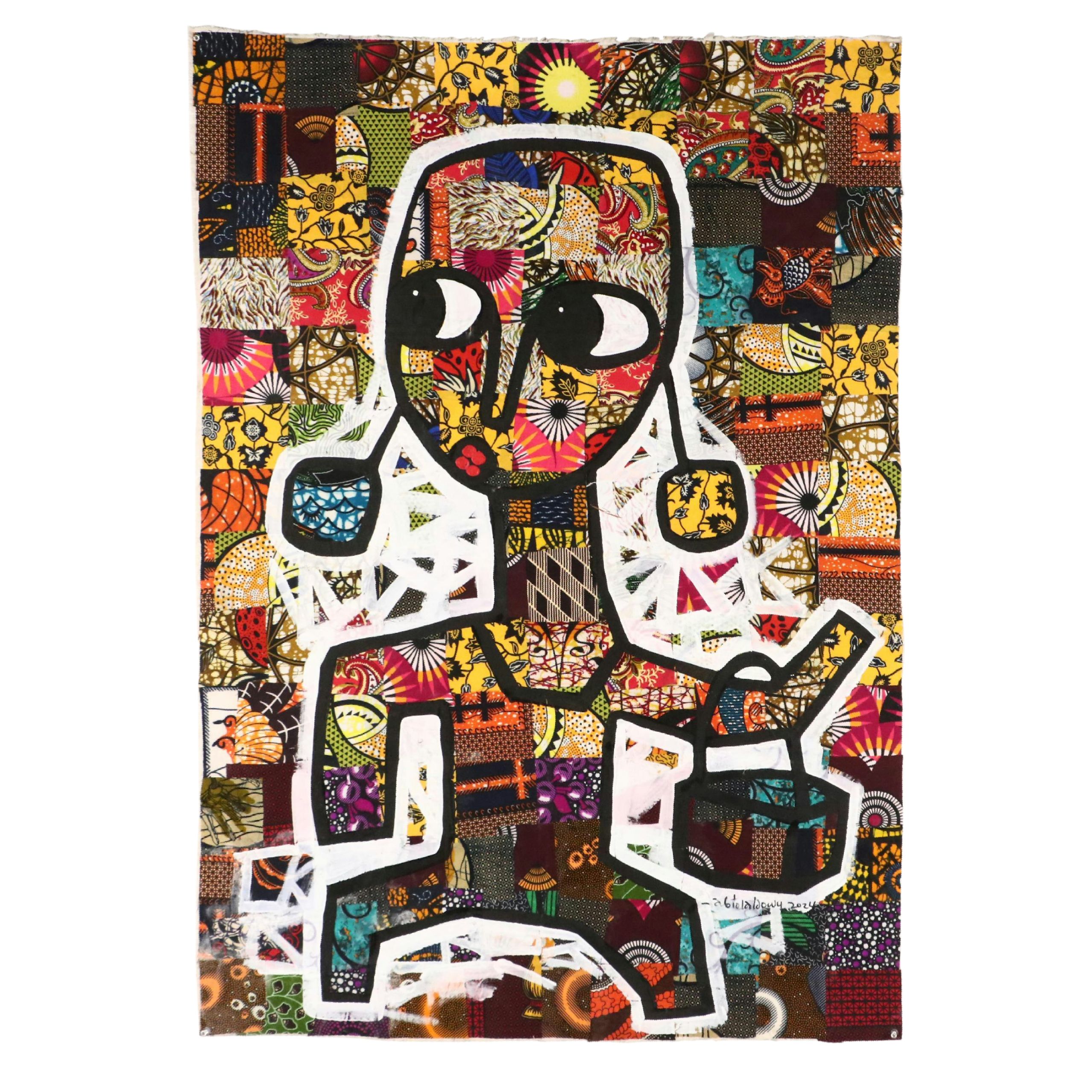 Abiola Idowu Modern Mixed Media Painting "Hope," 2024