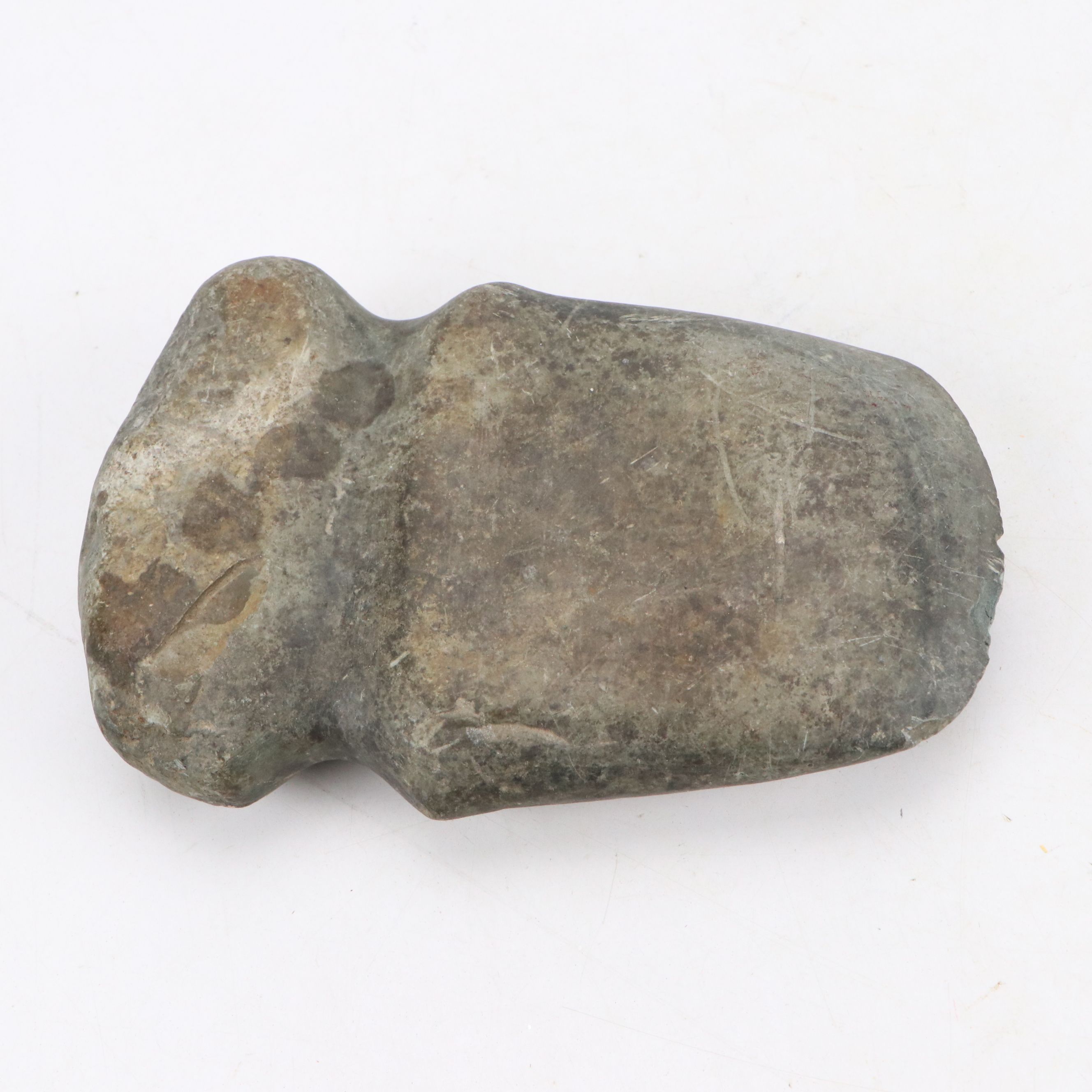 Grooved Stone Axe and Axe Head