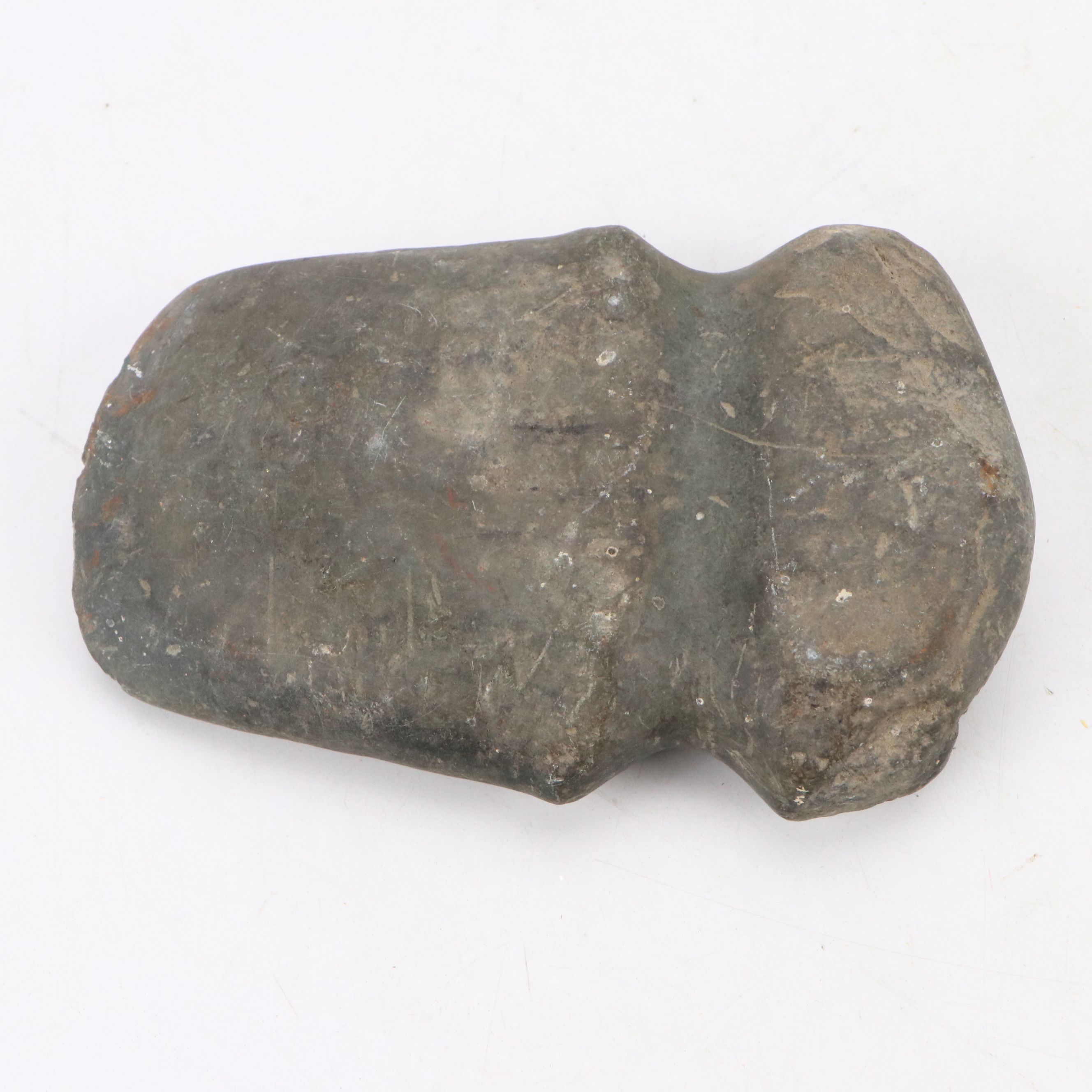 Grooved Stone Axe and Axe Head